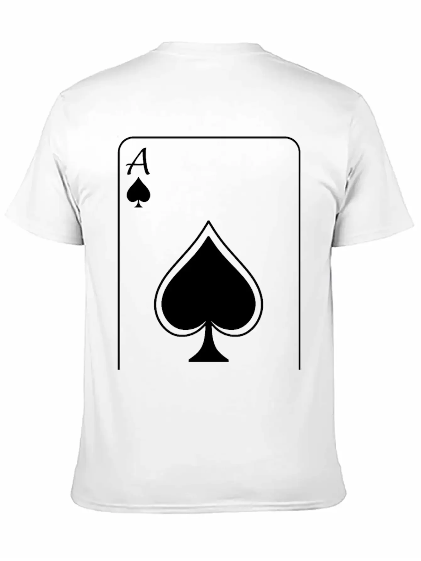 Ace - White Unisex Casual T-Shirt ¨C Clean Design For Daily Comfort