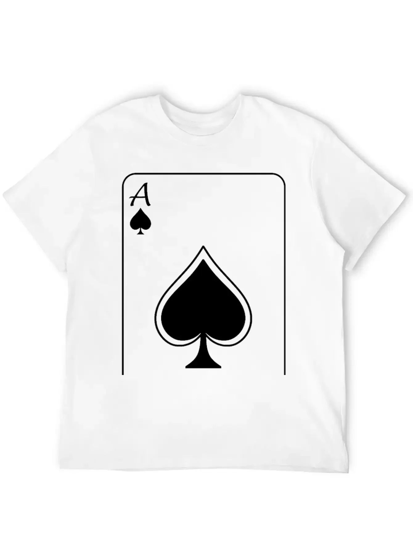 Ace - White Unisex Casual T-Shirt ¨C Clean Design For Daily Comfort