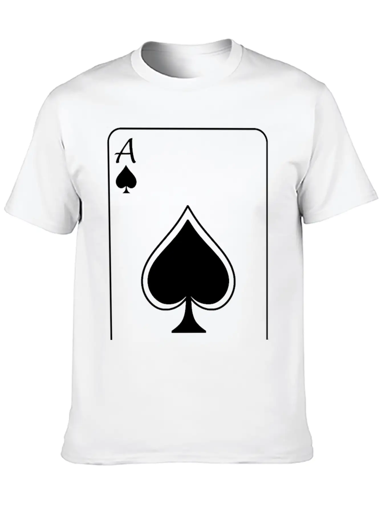 Ace - White Unisex Casual T-Shirt ¨C Clean Design For Daily Comfort