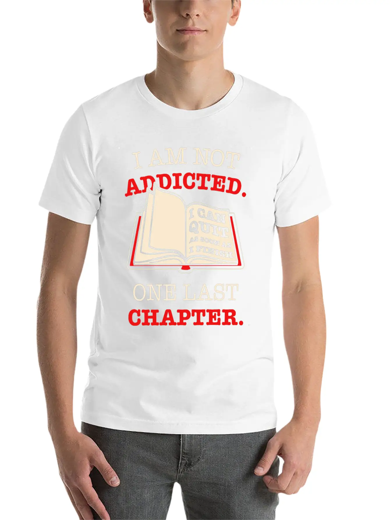 Addicted To Reading Soft Cotton Short Sleeve Tee ¨C Unisex Wardrobe Staple