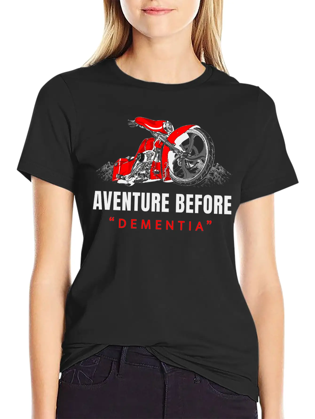 Adventure Before Dementia, Travel, Mountains,biker Unisex Casual T-Shirt ¨C Clean Design For Daily Comfort