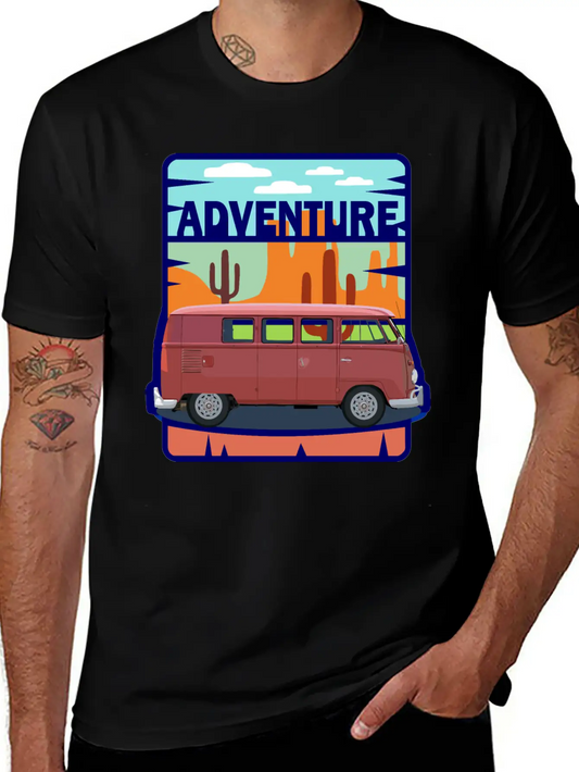Adventure Van In The Desert In Pastel Colors Soft Cotton Short Sleeve Tee ¨C Unisex Wardrobe Staple