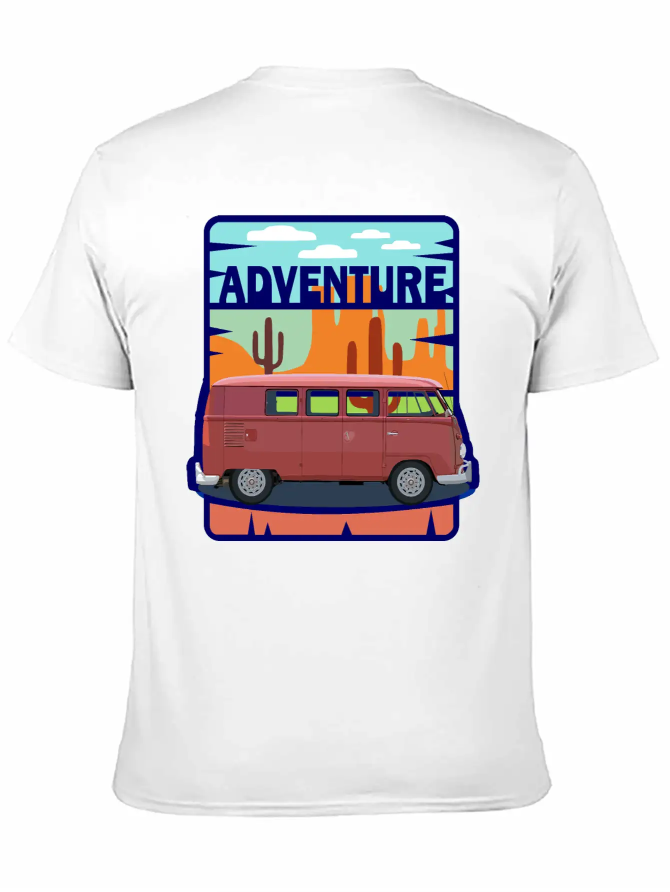 Adventure Van In The Desert In Pastel Colors Soft Cotton Short Sleeve Tee ¨C Unisex Wardrobe Staple