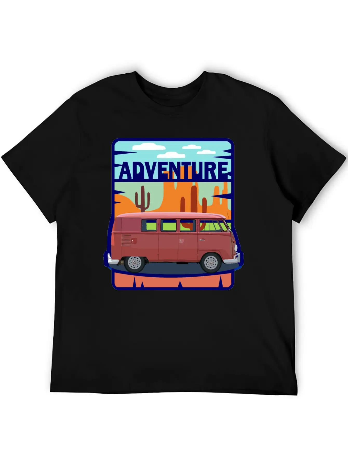 Adventure Van In The Desert In Pastel Colors Soft Cotton Short Sleeve Tee ¨C Unisex Wardrobe Staple