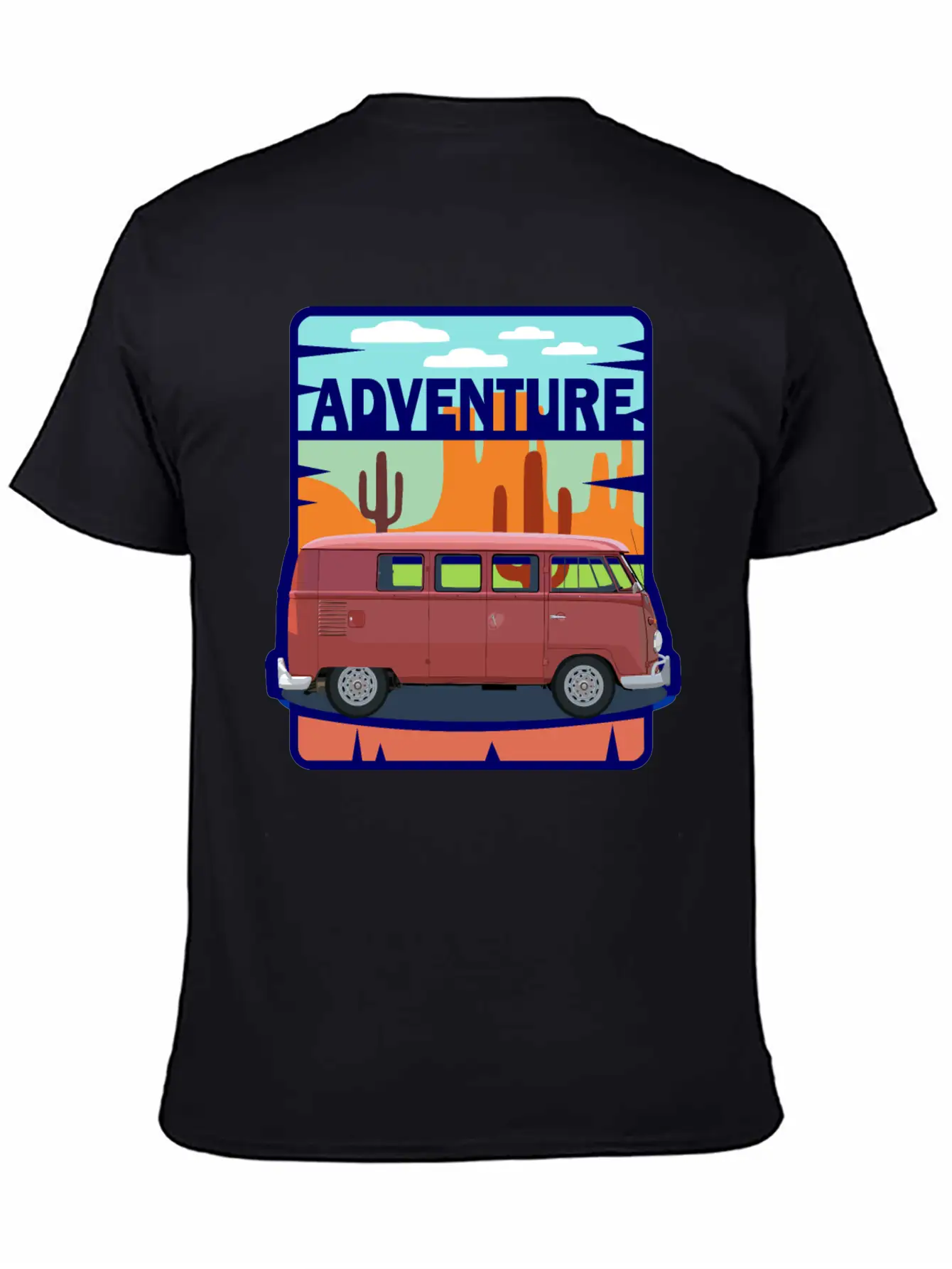 Adventure Van In The Desert In Pastel Colors Soft Cotton Short Sleeve Tee ¨C Unisex Wardrobe Staple