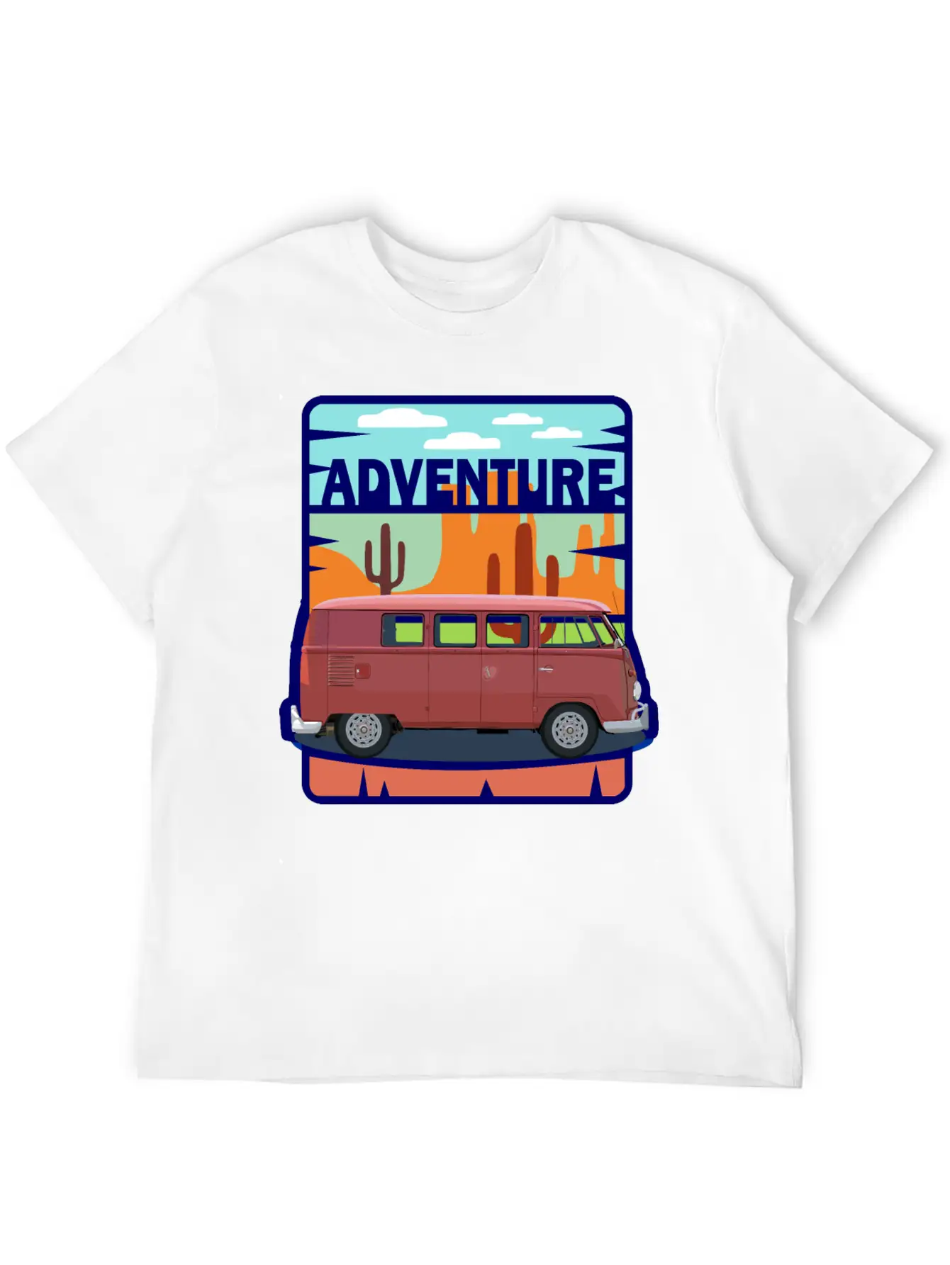 Adventure Van In The Desert In Pastel Colors Soft Cotton Short Sleeve Tee ¨C Unisex Wardrobe Staple