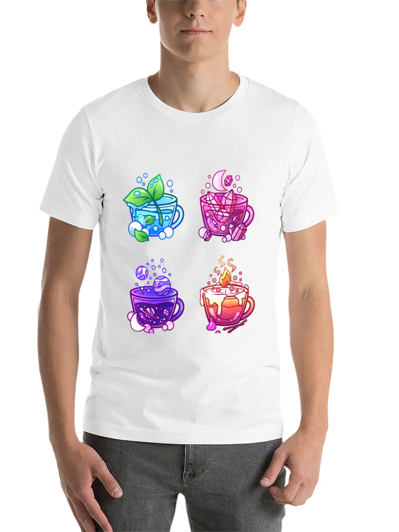 Aesthetic Teacup Collection Unisex Casual T-Shirt ¨C Clean Design For Daily Comfort