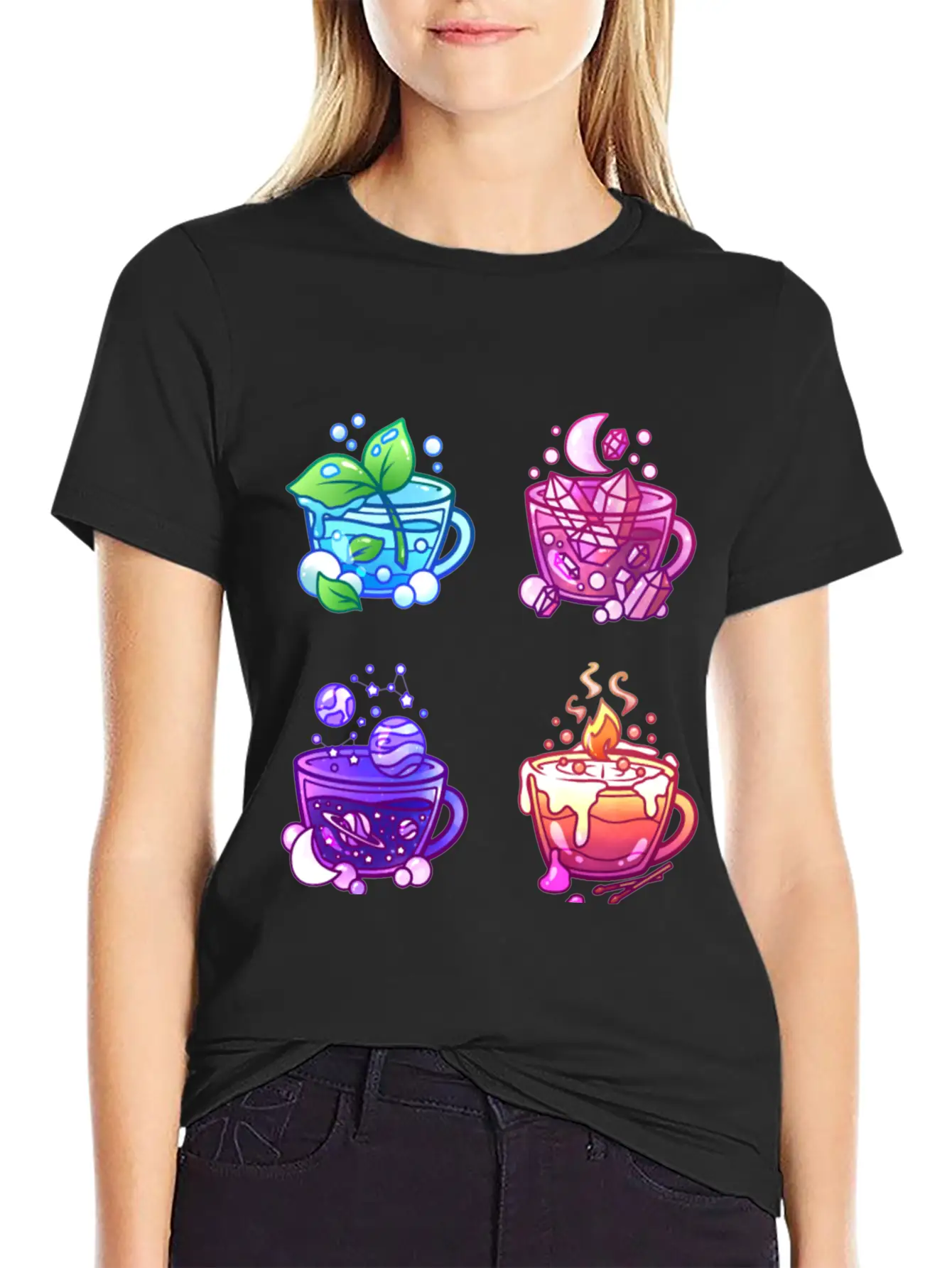 Aesthetic Teacup Collection Unisex Casual T-Shirt ¨C Clean Design For Daily Comfort