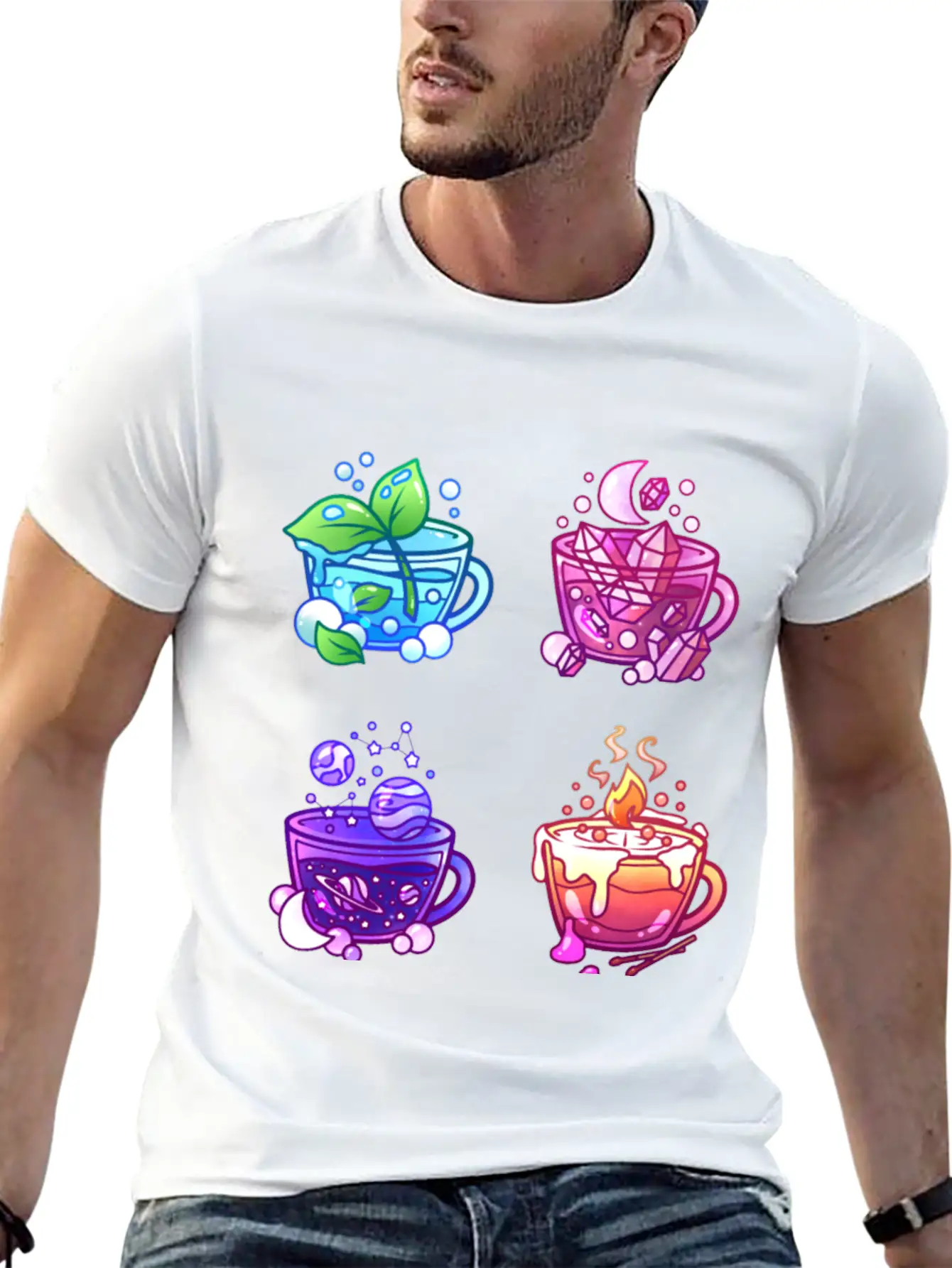 Aesthetic Teacup Collection Unisex Casual T-Shirt ¨C Clean Design For Daily Comfort