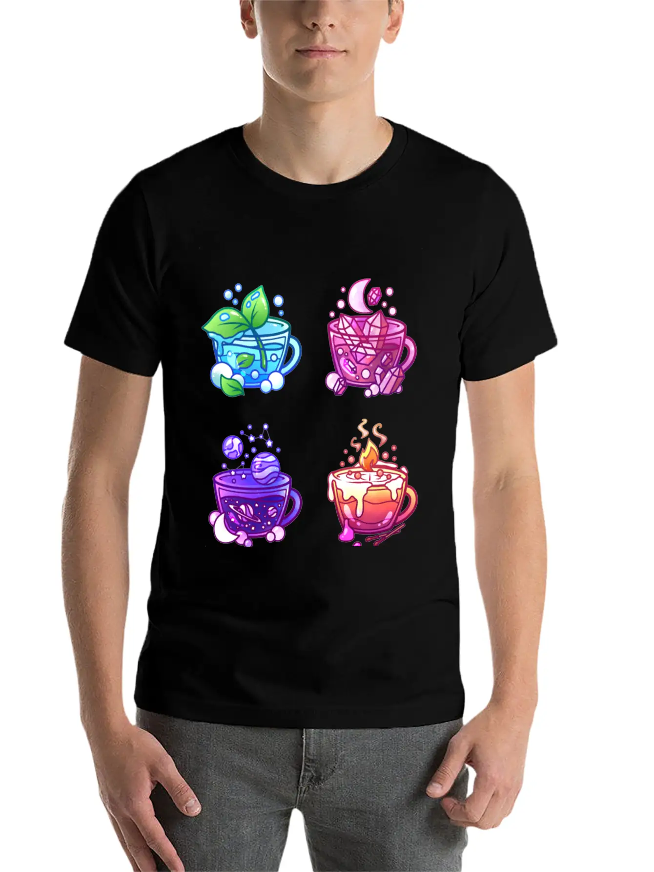 Aesthetic Teacup Collection Unisex Casual T-Shirt ¨C Clean Design For Daily Comfort