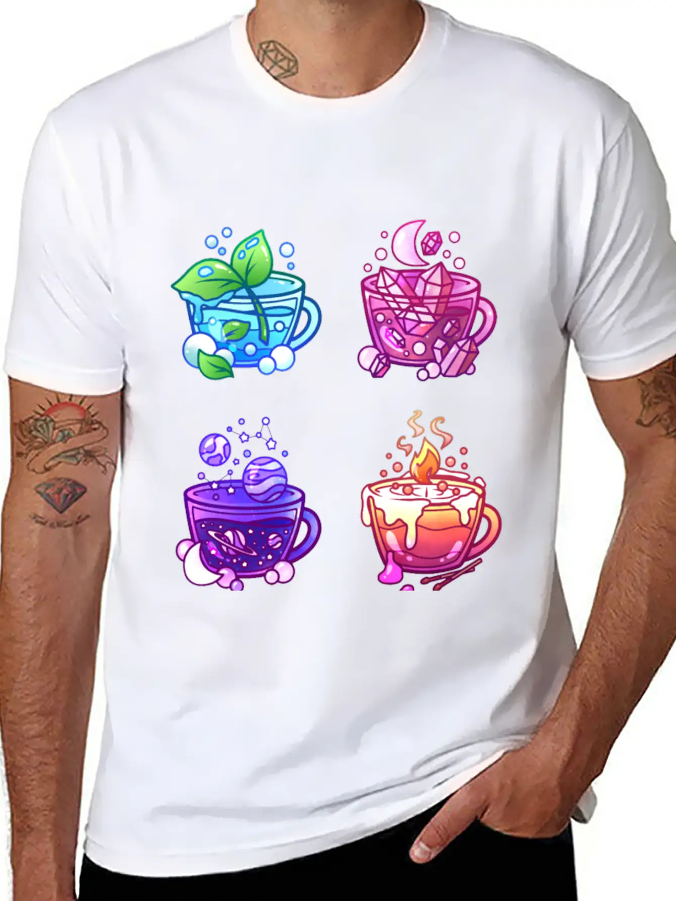 Aesthetic Teacup Collection Unisex Casual T-Shirt ¨C Clean Design For Daily Comfort