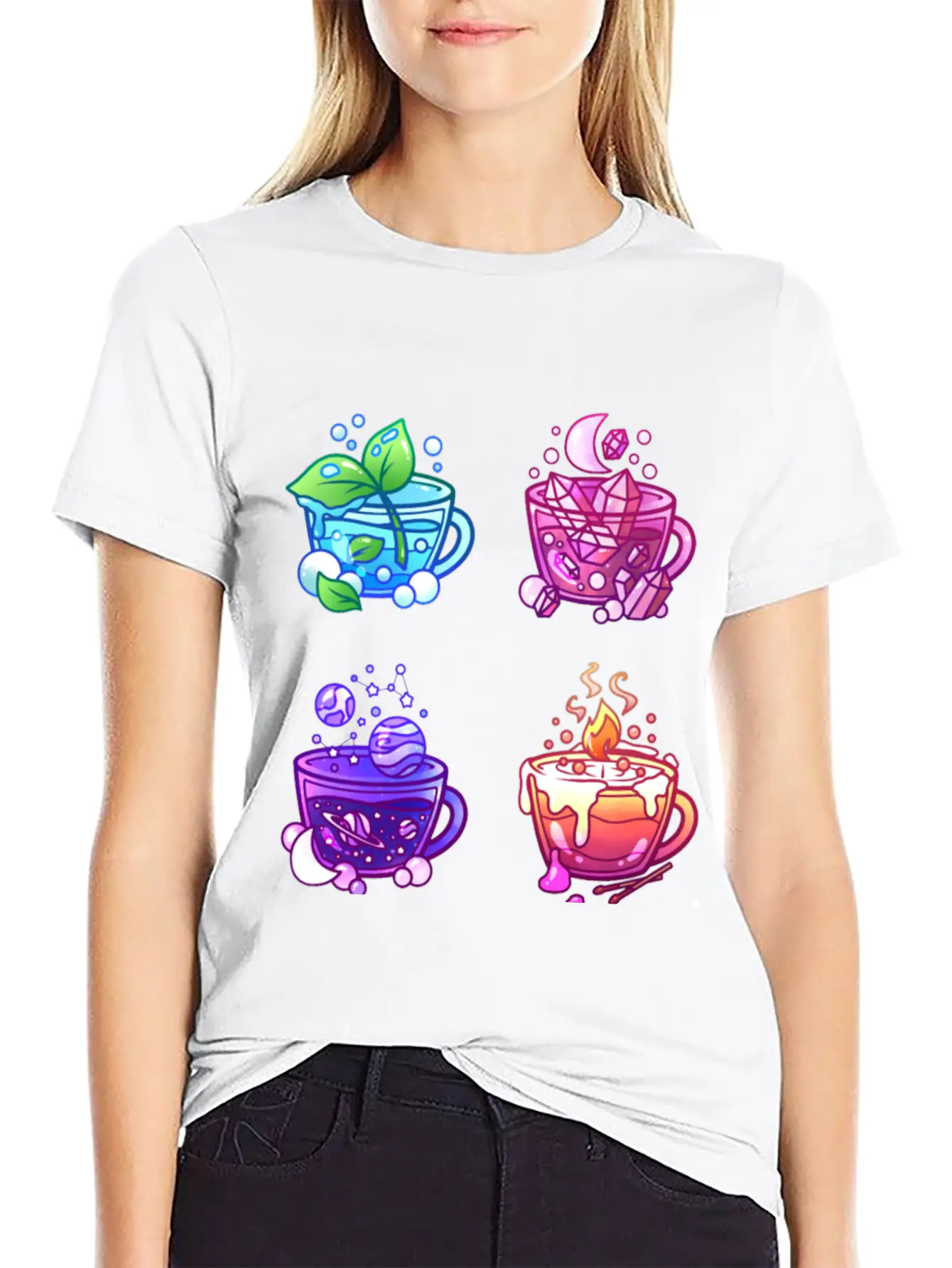 Aesthetic Teacup Collection Unisex Casual T-Shirt ¨C Clean Design For Daily Comfort