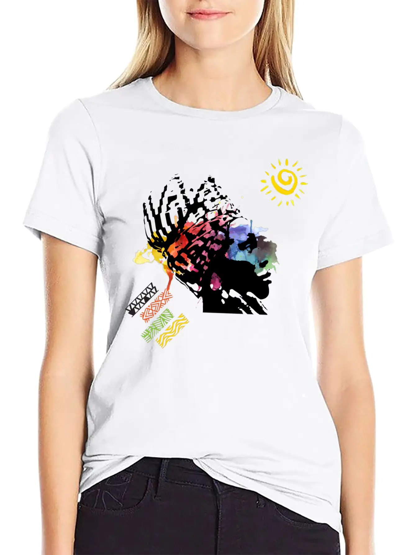 African Beauty Essential Cotton Tee For Daily Outfits ¨C Unisex Style