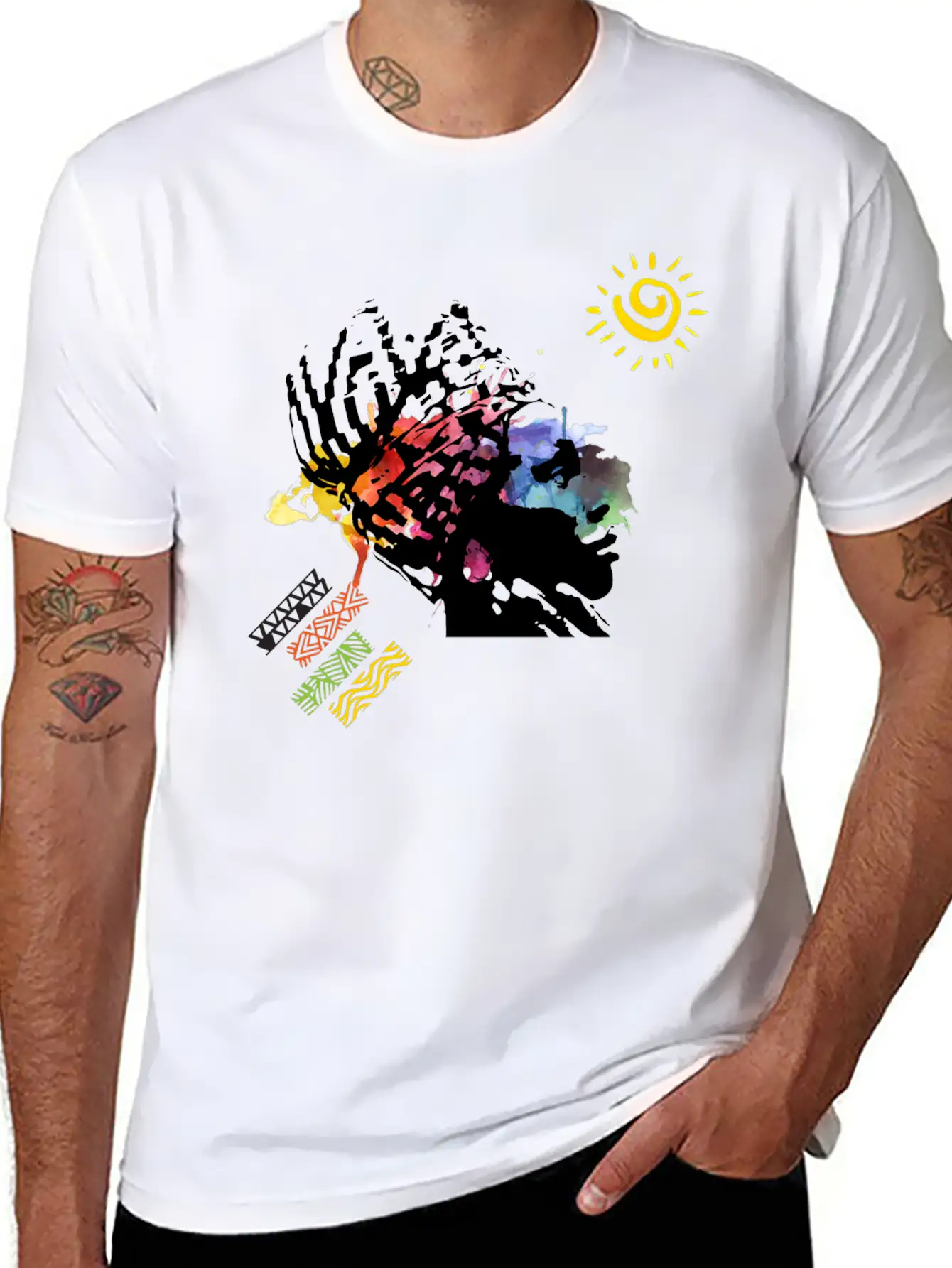 African Beauty Essential Cotton Tee For Daily Outfits ¨C Unisex Style