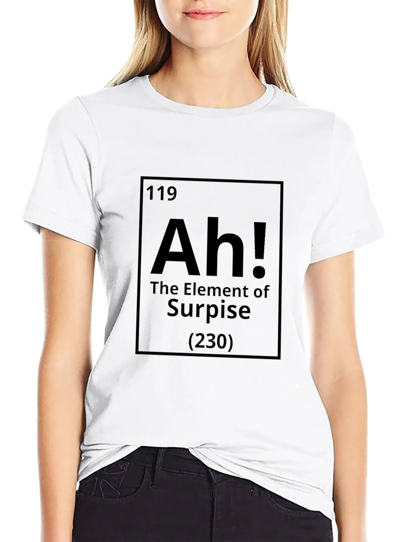 Ah The Element Of Surprise Basic Graphic T-Shirt ¨C Daily Comfort In Soft Cotton