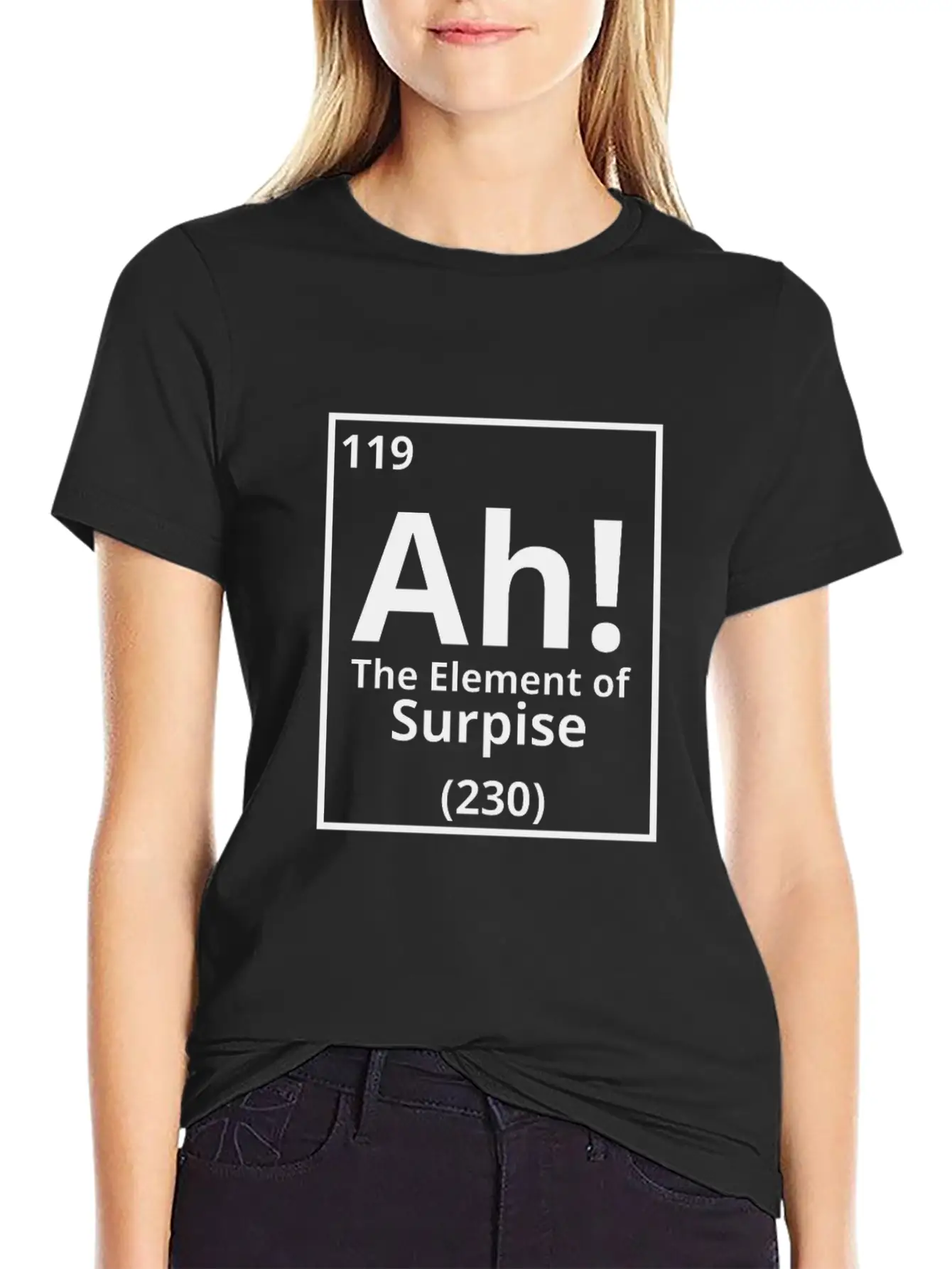 Ah The Element Of Surprise Basic Graphic T-Shirt ¨C Daily Comfort In Soft Cotton