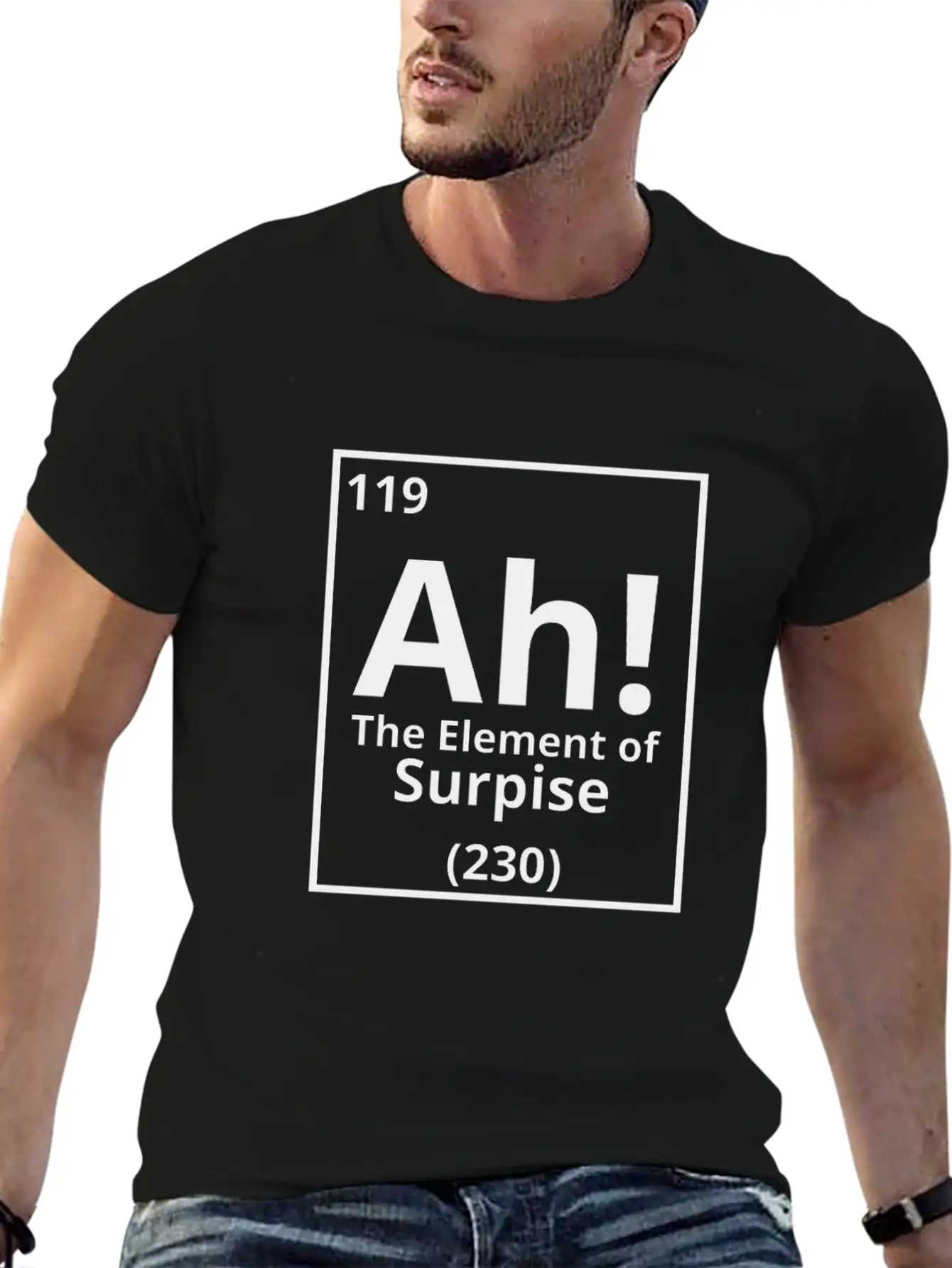 Ah The Element Of Surprise Basic Graphic T-Shirt ¨C Daily Comfort In Soft Cotton