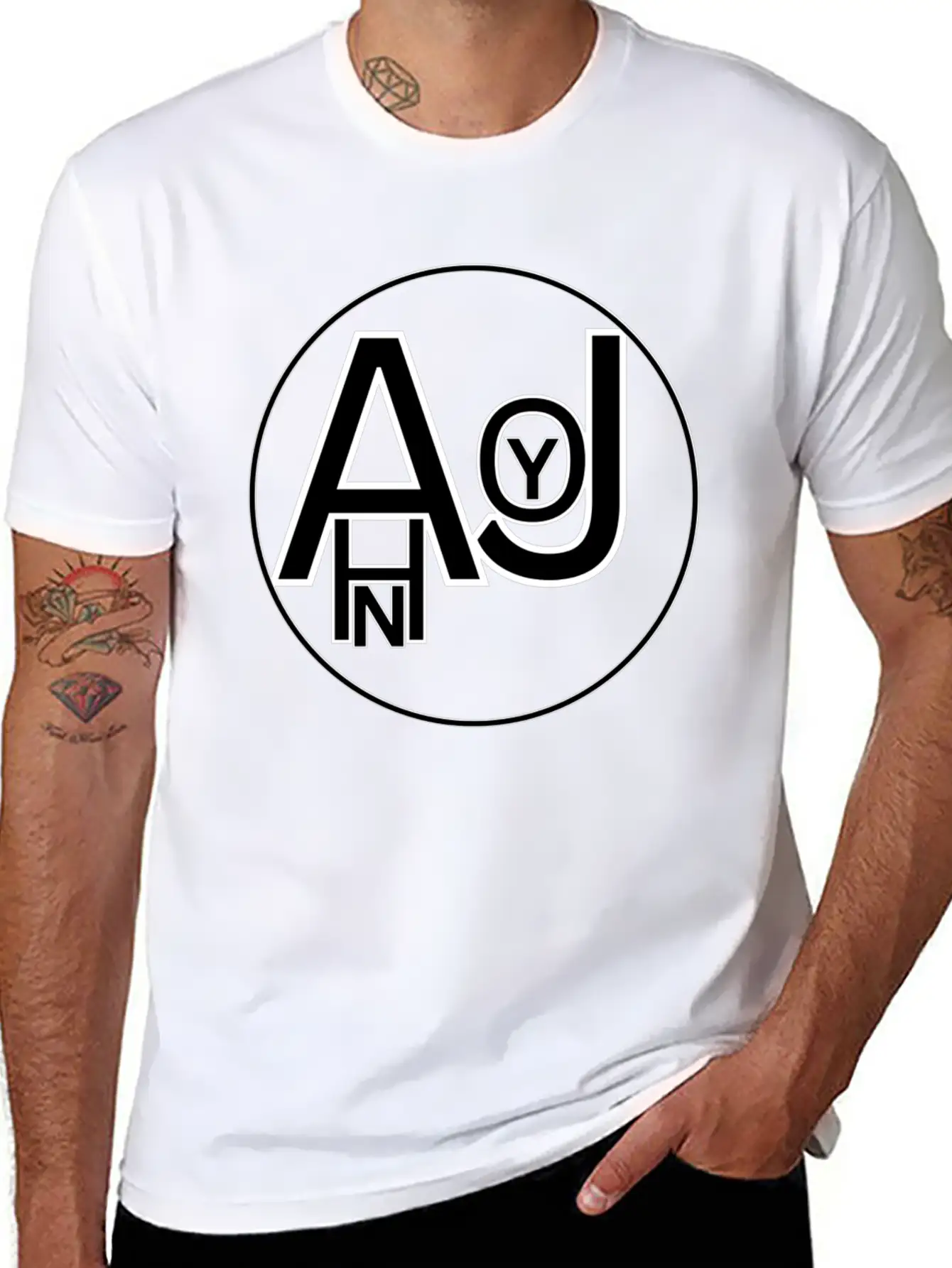 AHN JOY Unisex Casual T-Shirt ¨C Clean Design For Daily Comfort