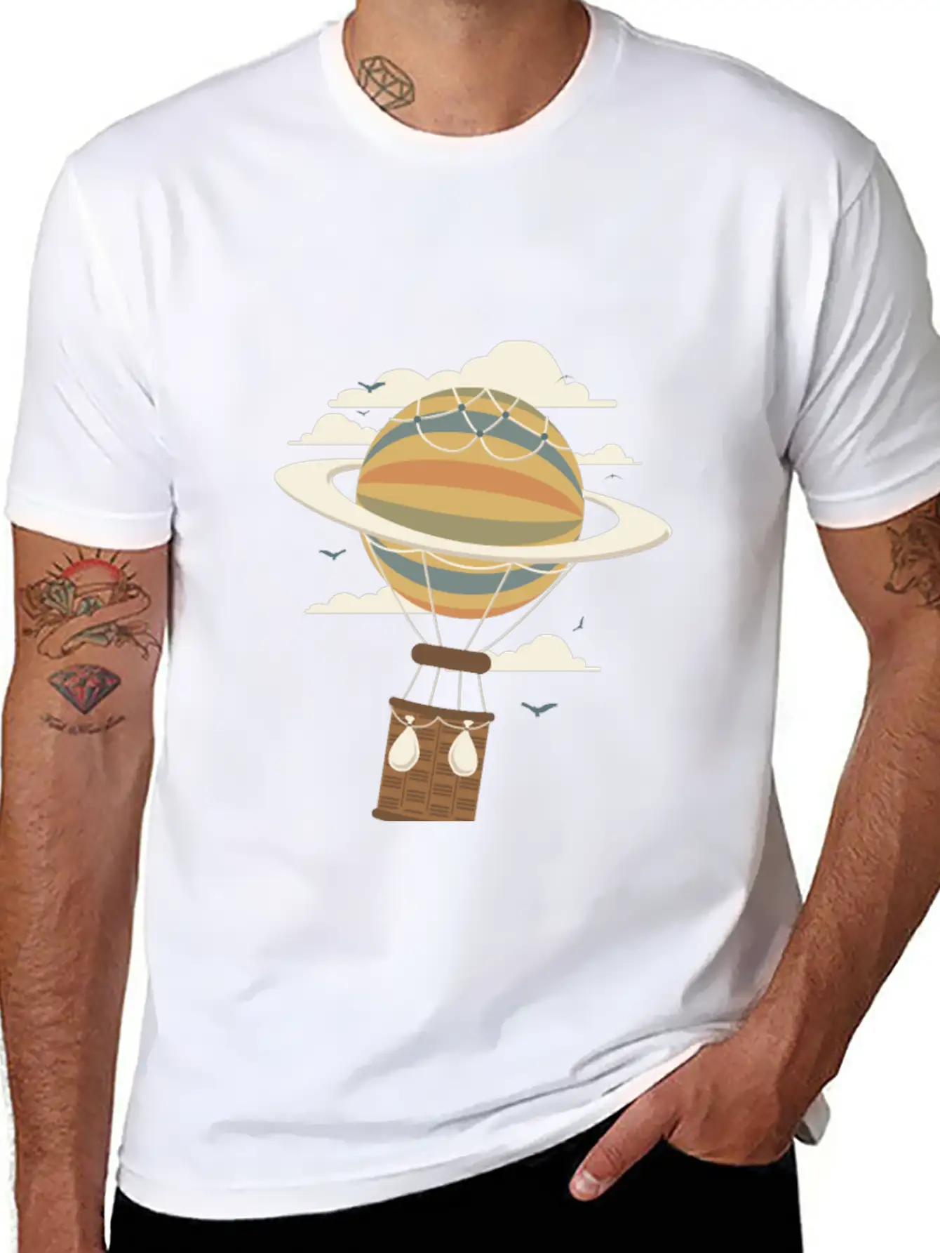 Air Baloon Essential Cotton Tee For Daily Outfits ¨C Unisex Style