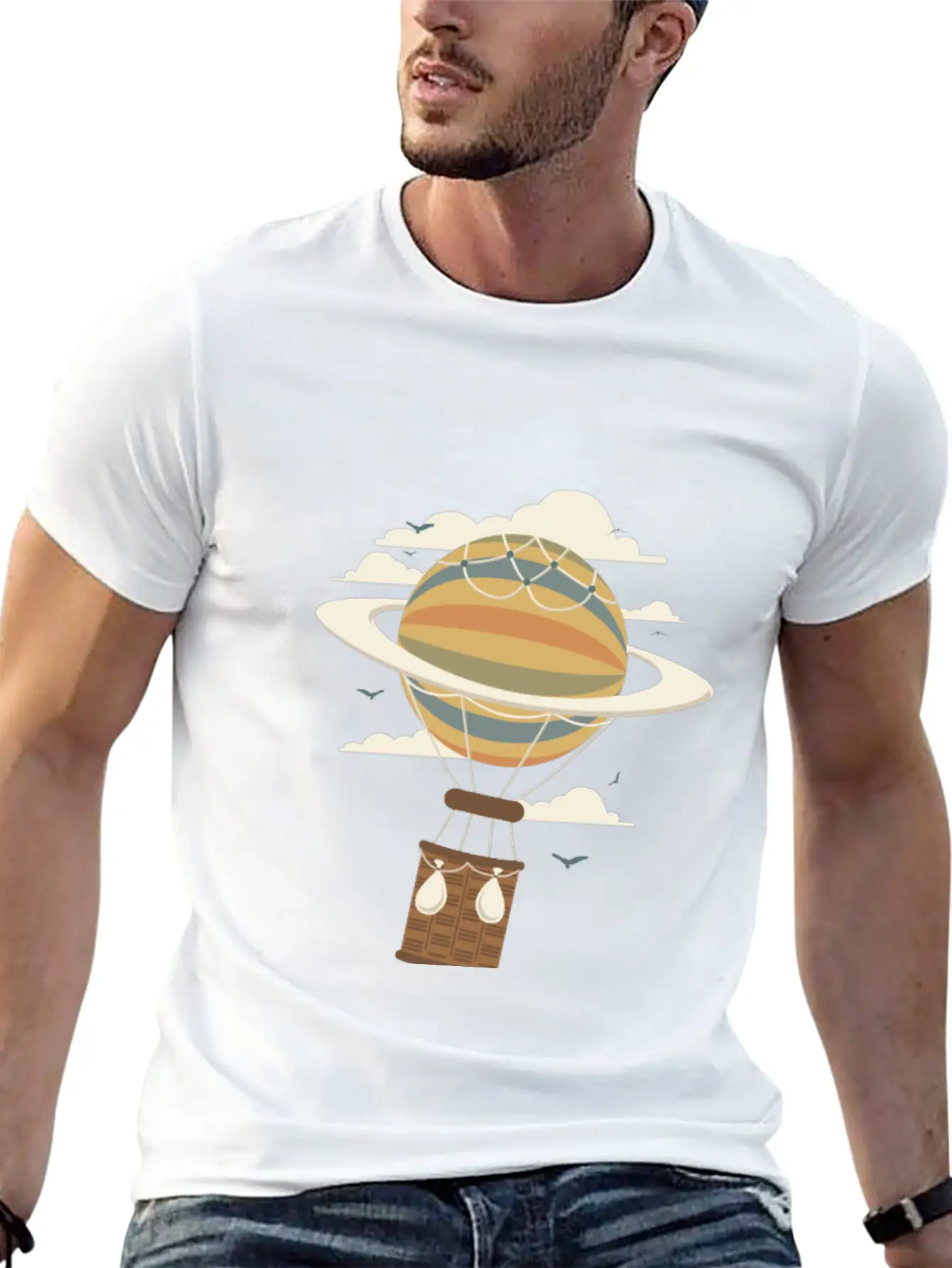 Air Baloon Essential Cotton Tee For Daily Outfits ¨C Unisex Style