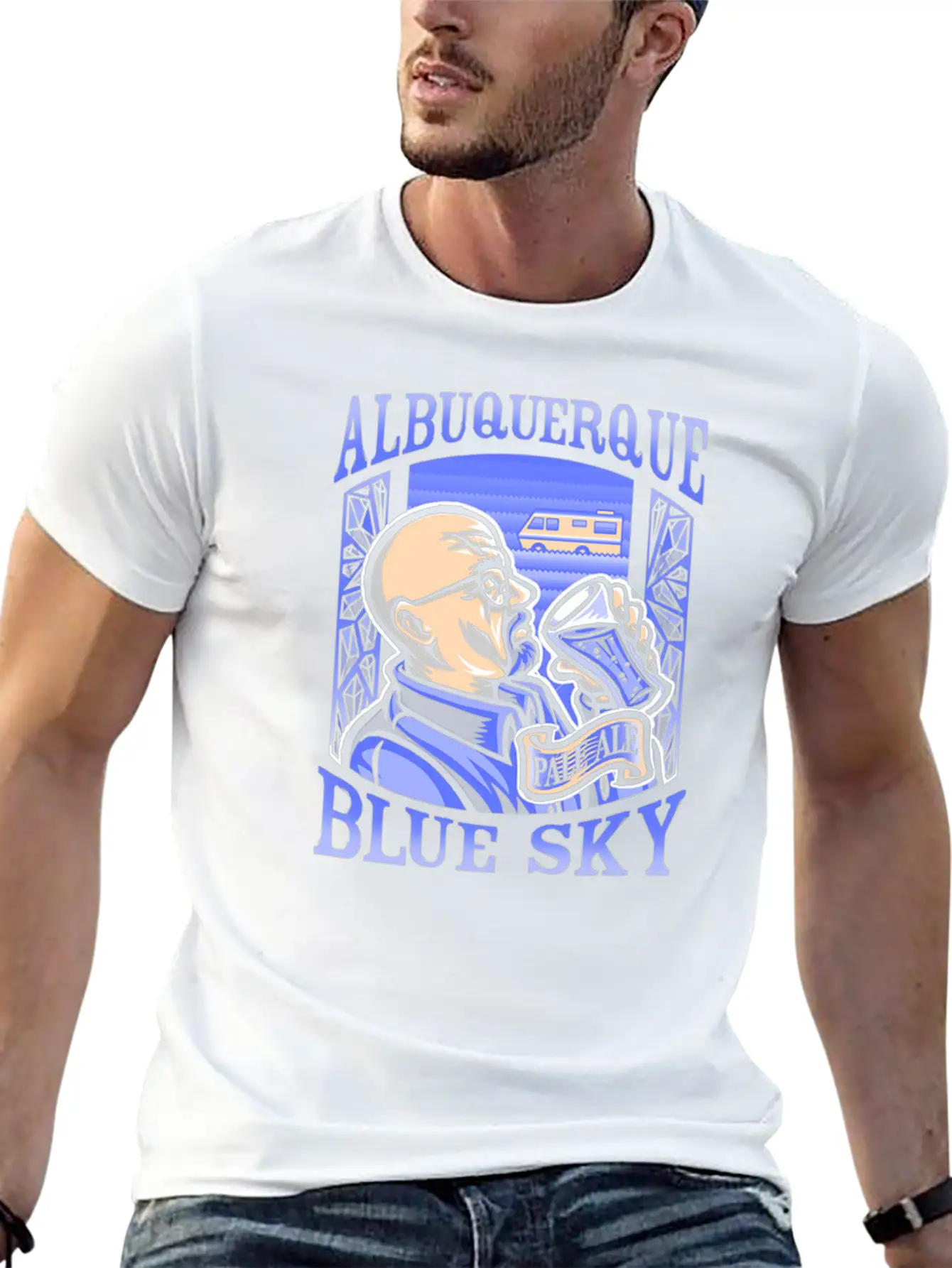 Albuquerque Blue Sky Essential Cotton Tee For Daily Outfits ¨C Unisex Style