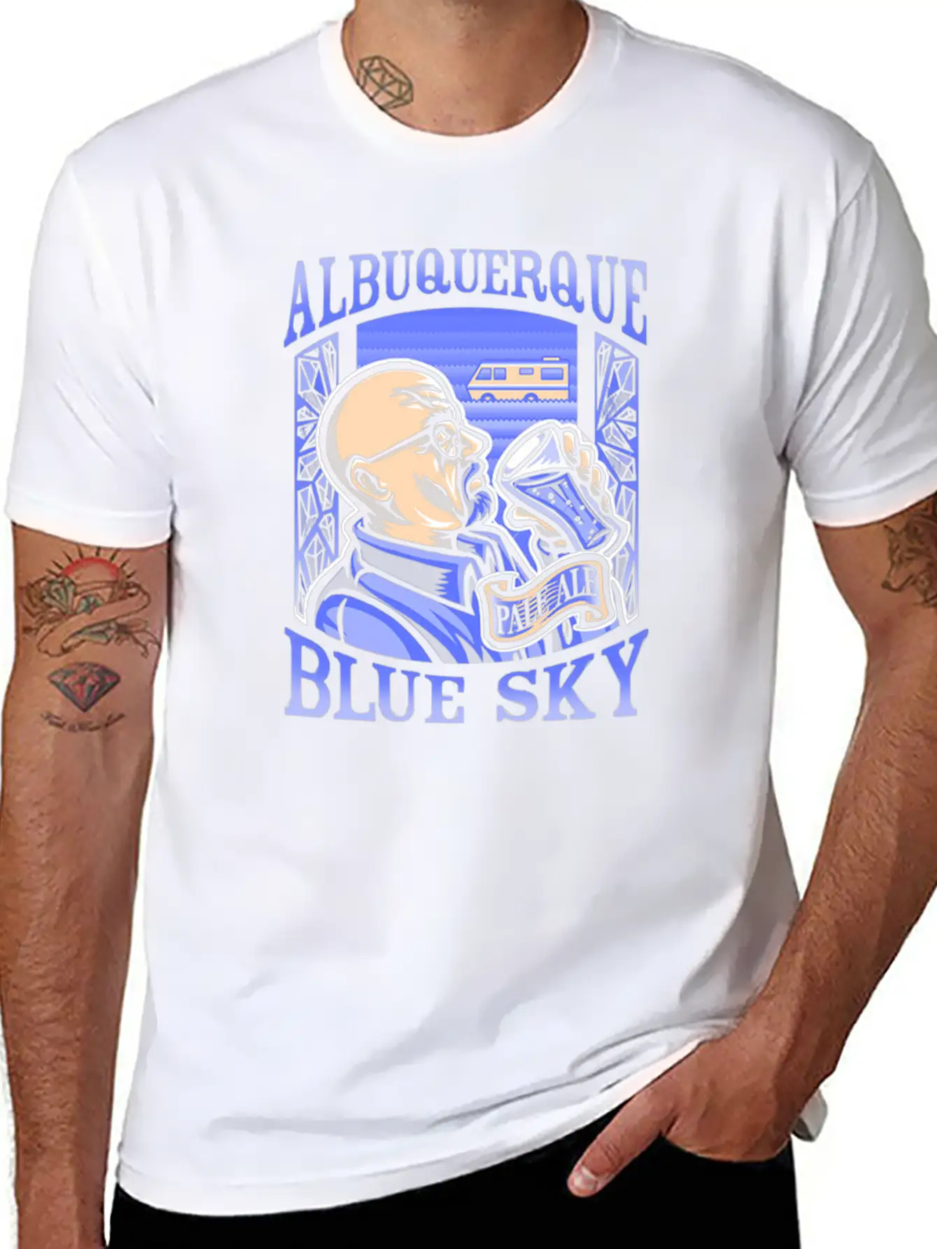 Albuquerque Blue Sky Essential Cotton Tee For Daily Outfits ¨C Unisex Style