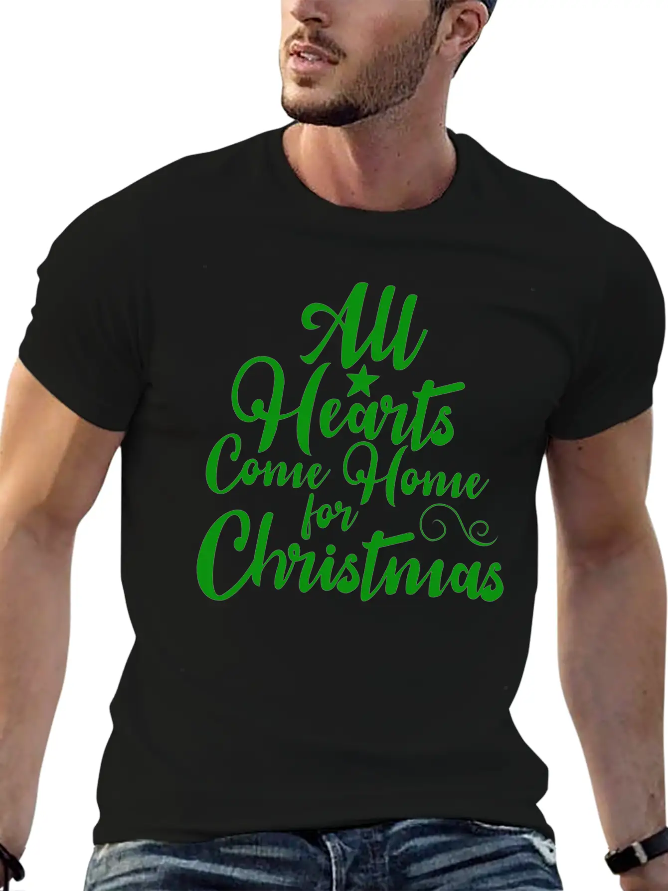 All Hearts Come Home For Christmas Funny Design Soft Cotton Short Sleeve Tee ¨C Unisex Wardrobe Staple