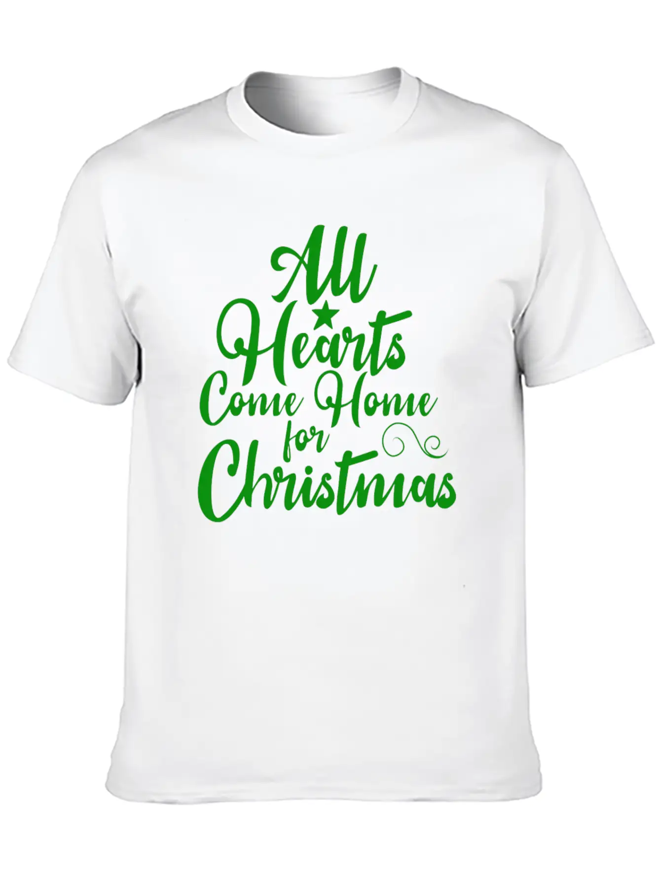All Hearts Come Home For Christmas Funny Design Soft Cotton Short Sleeve Tee ¨C Unisex Wardrobe Staple