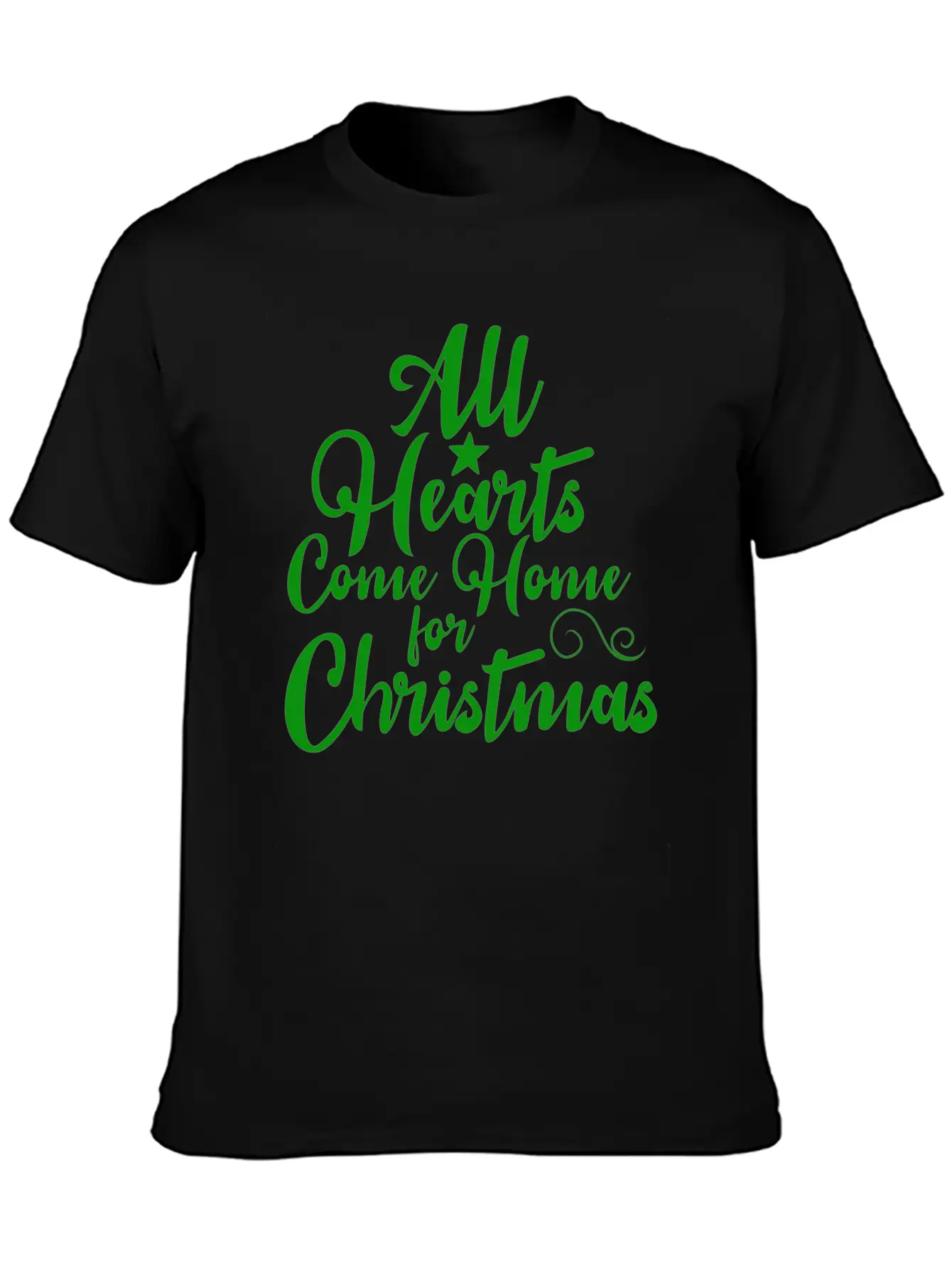 All Hearts Come Home For Christmas Funny Design Soft Cotton Short Sleeve Tee ¨C Unisex Wardrobe Staple