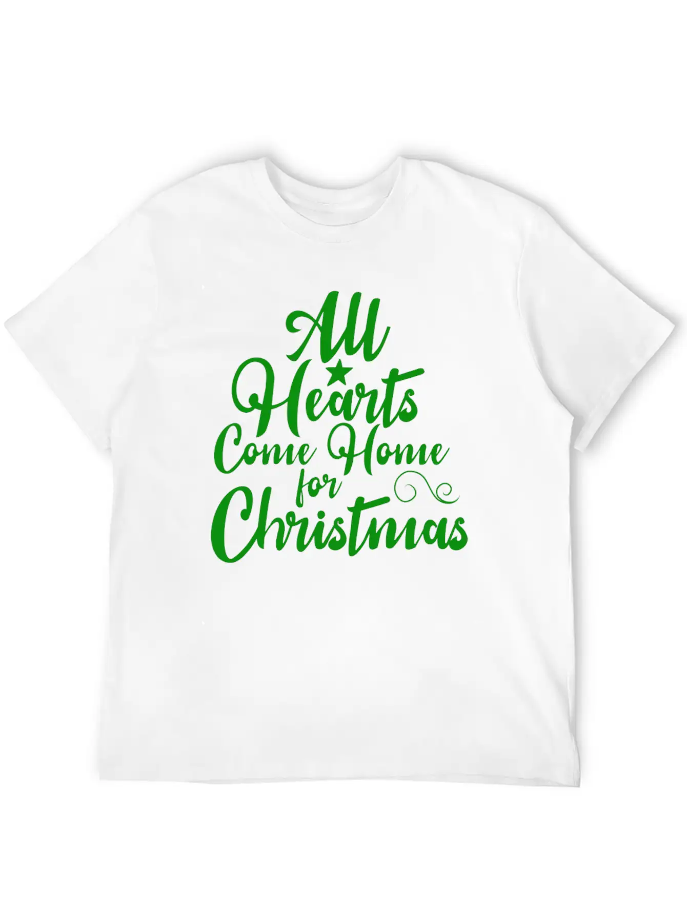 All Hearts Come Home For Christmas Funny Design Soft Cotton Short Sleeve Tee ¨C Unisex Wardrobe Staple