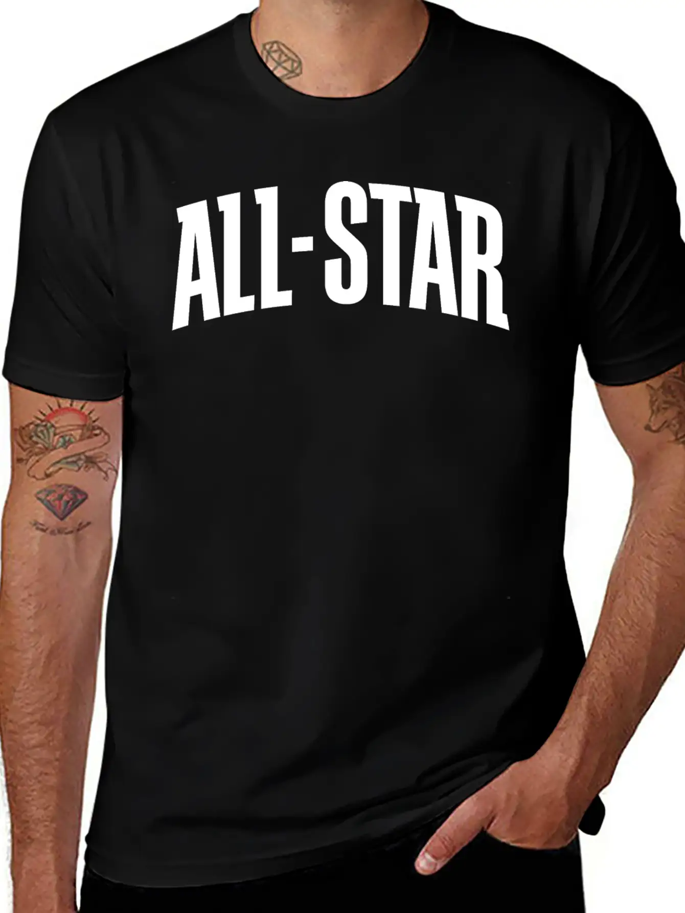 ALL-STAR Basic Graphic T-Shirt ¨C Daily Comfort In Soft Cotton