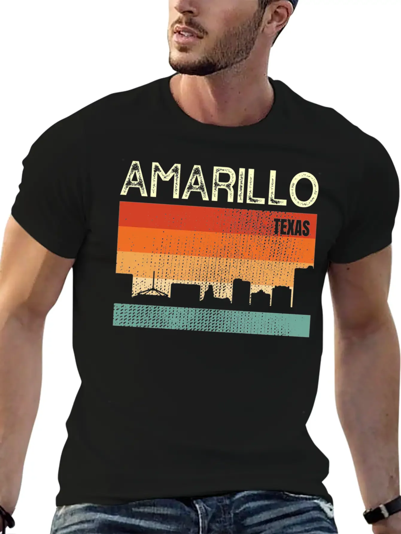 Amarillo Texas Town Basic Graphic T-Shirt ¨C Daily Comfort In Soft Cotton