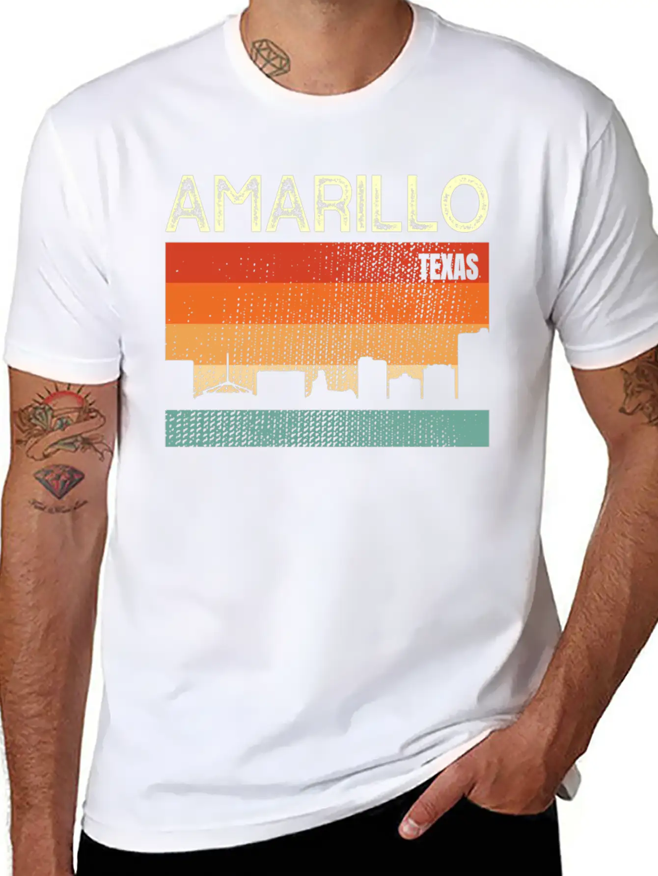 Amarillo Texas Town Basic Graphic T-Shirt ¨C Daily Comfort In Soft Cotton