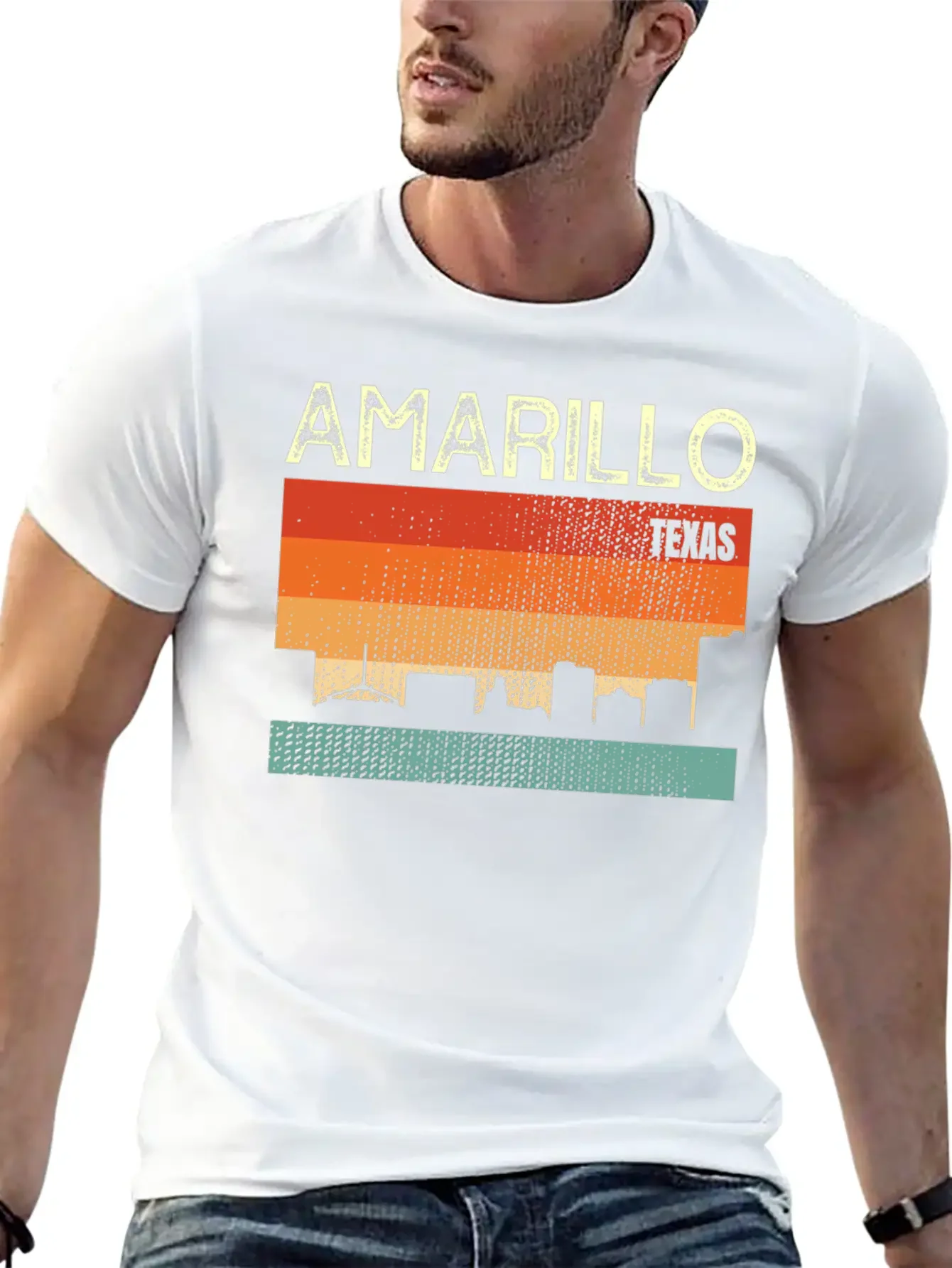 Amarillo Texas Town Basic Graphic T-Shirt ¨C Daily Comfort In Soft Cotton