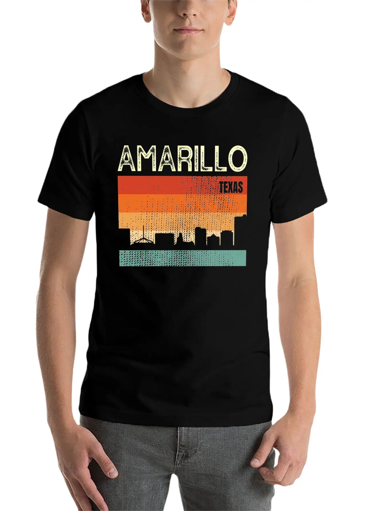Amarillo Texas Town Basic Graphic T-Shirt ¨C Daily Comfort In Soft Cotton