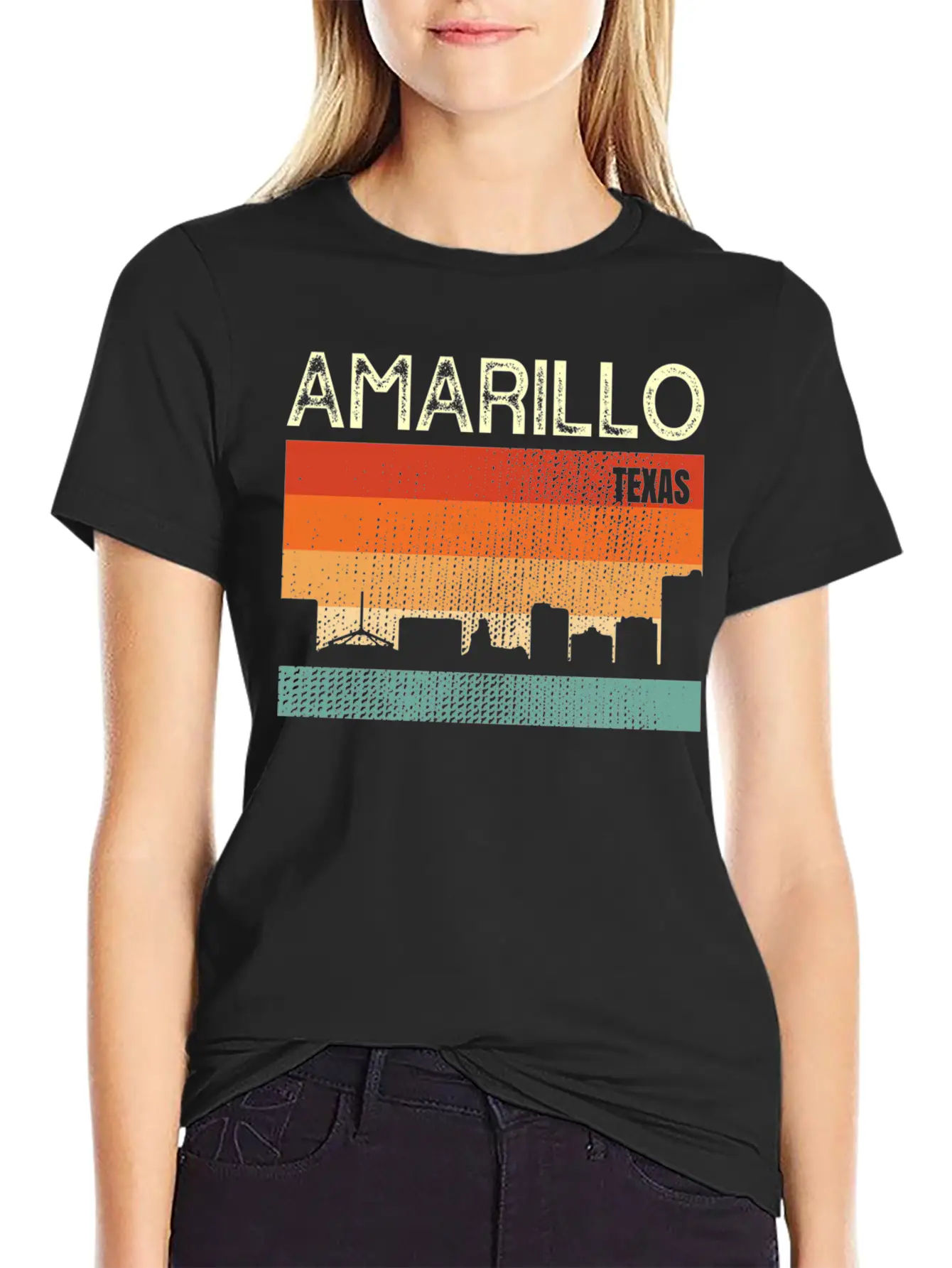 Amarillo Texas Town Basic Graphic T-Shirt ¨C Daily Comfort In Soft Cotton