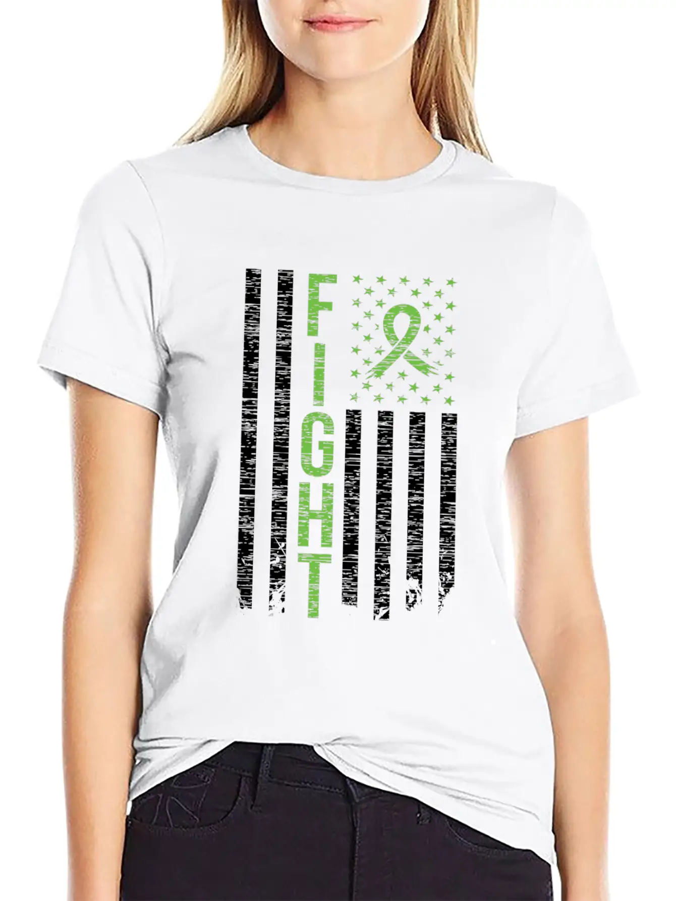 America Fights The Stigma Mental Health Matters Basic Graphic T-Shirt ¨C Daily Comfort In Soft Cotton