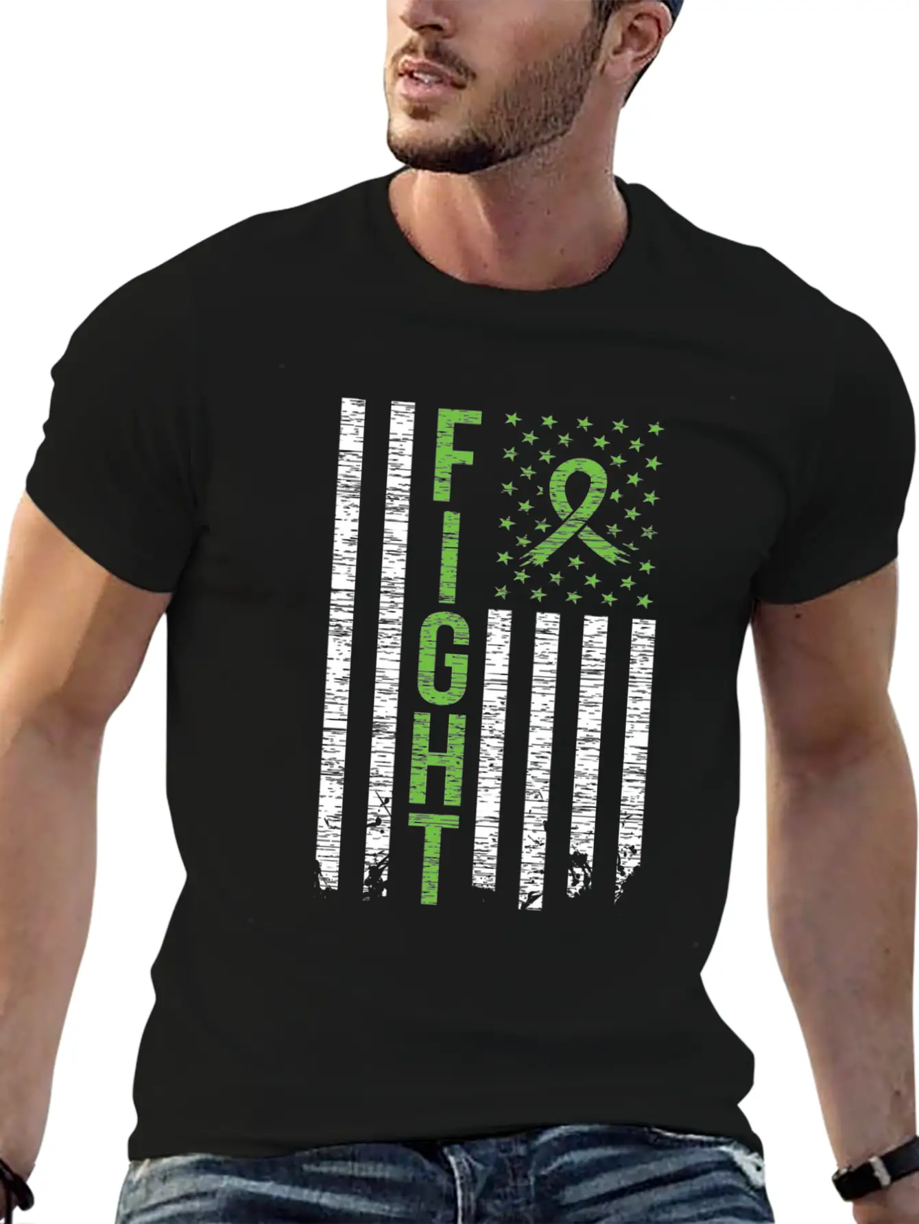 America Fights The Stigma Mental Health Matters Basic Graphic T-Shirt ¨C Daily Comfort In Soft Cotton