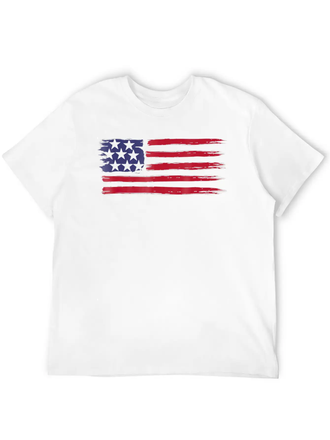 American Flag Cool Vintage 4th Of July USA Flags Basic Graphic T-Shirt ¨C Daily Comfort In Soft Cotton