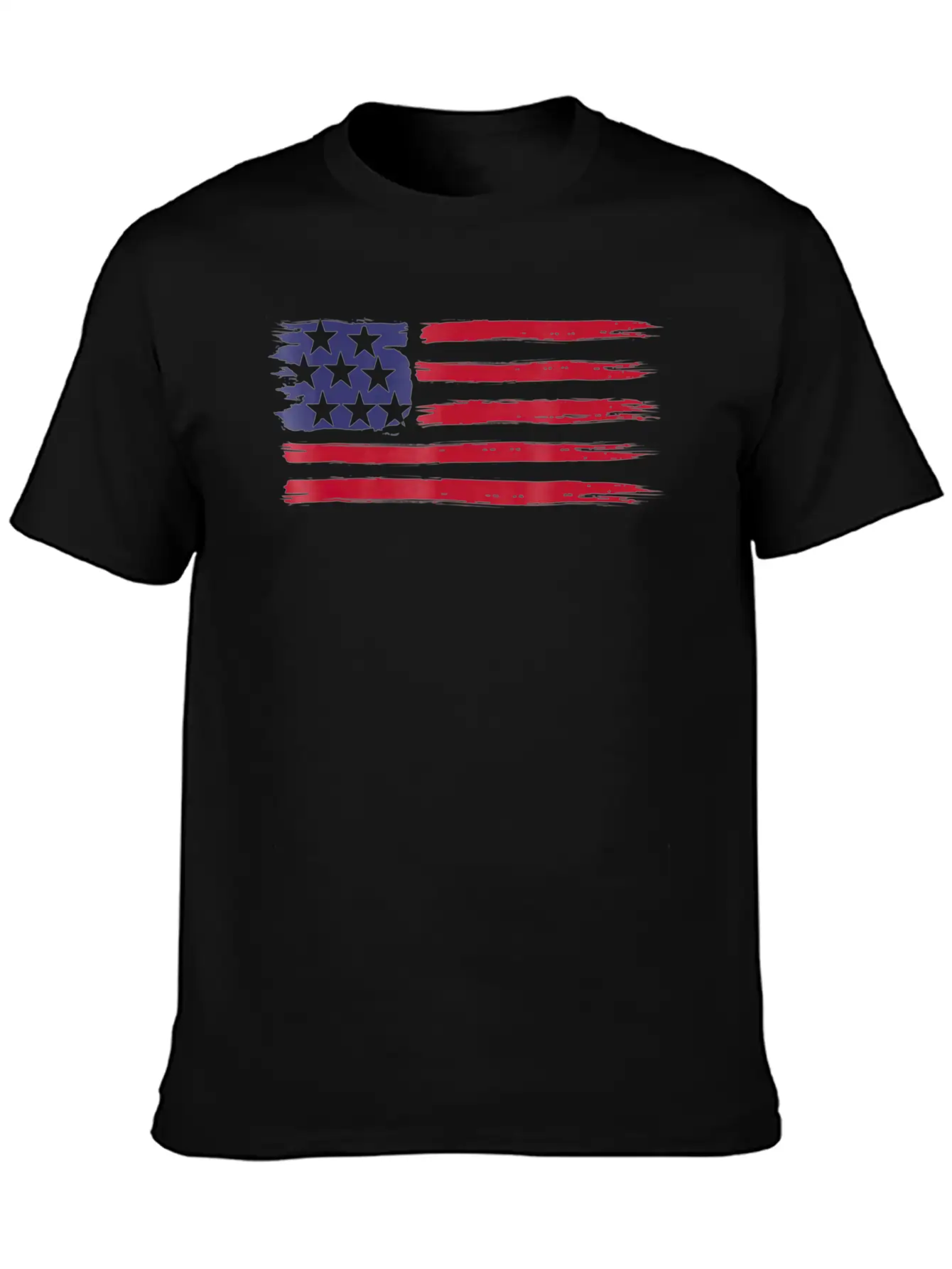 American Flag Cool Vintage 4th Of July USA Flags Basic Graphic T-Shirt ¨C Daily Comfort In Soft Cotton