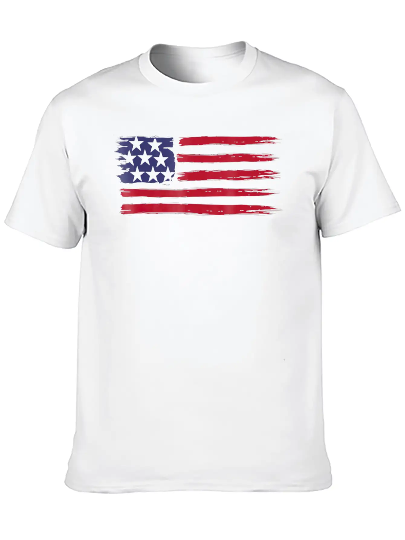 American Flag Cool Vintage 4th Of July USA Flags Basic Graphic T-Shirt ¨C Daily Comfort In Soft Cotton