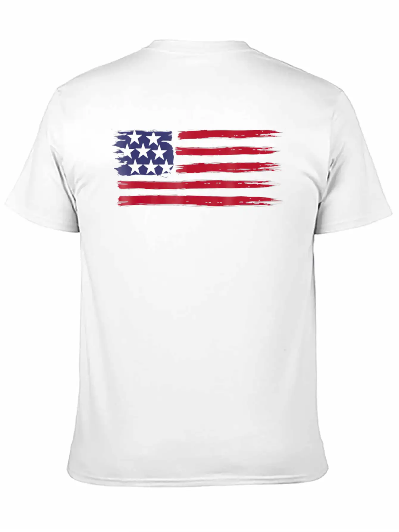 American Flag Cool Vintage 4th Of July USA Flags Basic Graphic T-Shirt ¨C Daily Comfort In Soft Cotton