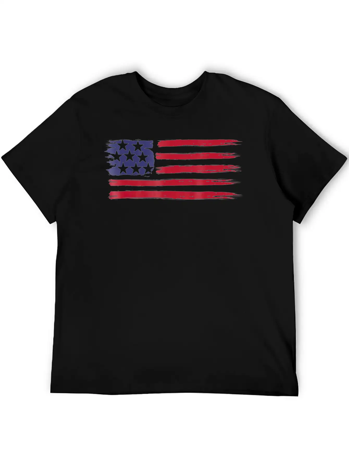 American Flag Cool Vintage 4th Of July USA Flags Basic Graphic T-Shirt ¨C Daily Comfort In Soft Cotton
