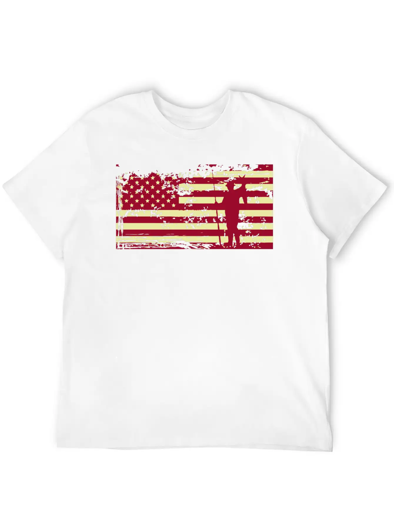 American Flag Fishing Basic Graphic T-Shirt ¨C Daily Comfort In Soft Cotton