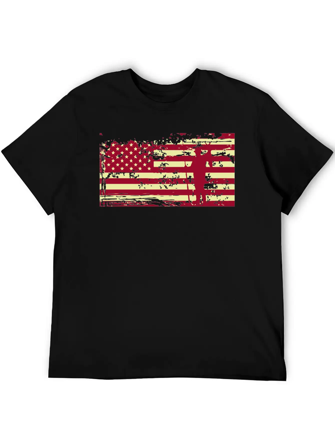 American Flag Fishing Basic Graphic T-Shirt ¨C Daily Comfort In Soft Cotton
