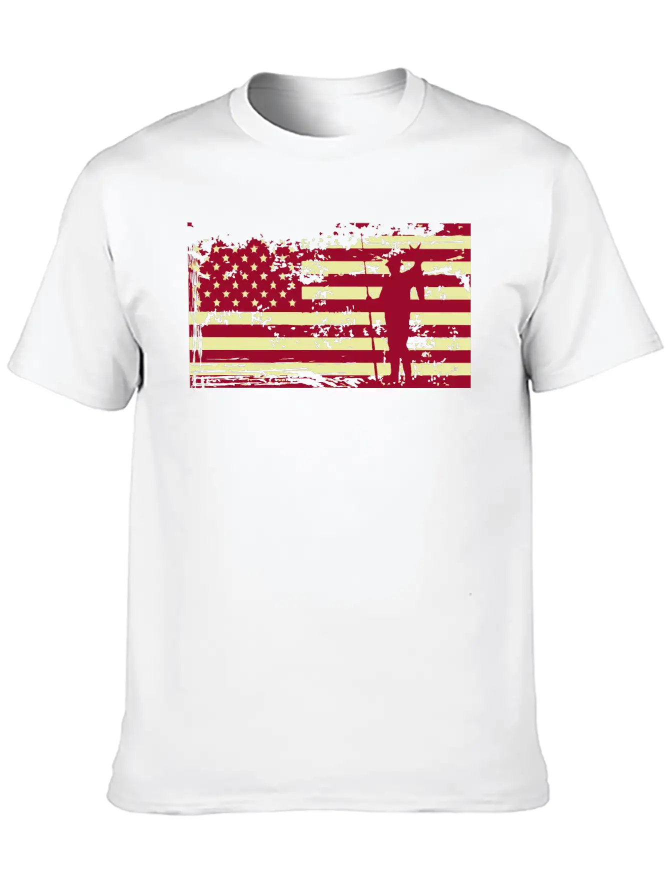 American Flag Fishing Basic Graphic T-Shirt ¨C Daily Comfort In Soft Cotton