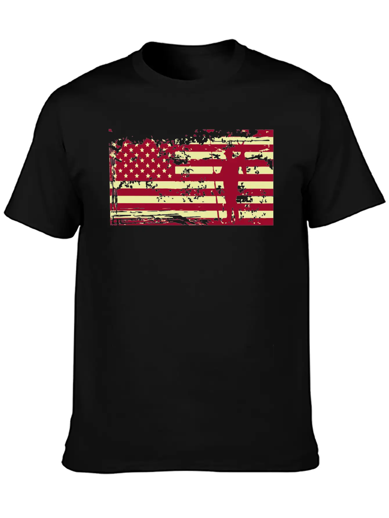 American Flag Fishing Basic Graphic T-Shirt ¨C Daily Comfort In Soft Cotton