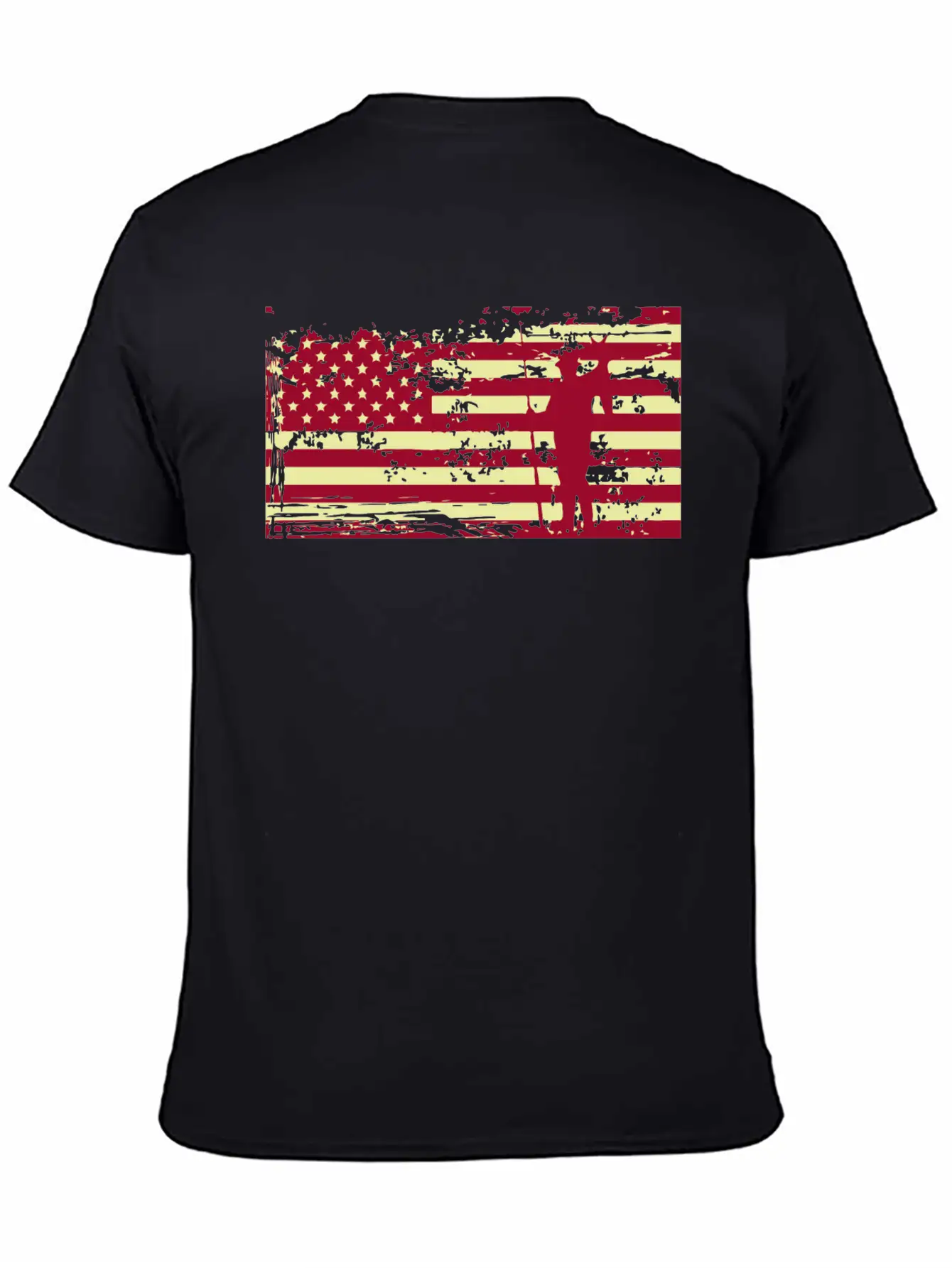 American Flag Fishing Basic Graphic T-Shirt ¨C Daily Comfort In Soft Cotton
