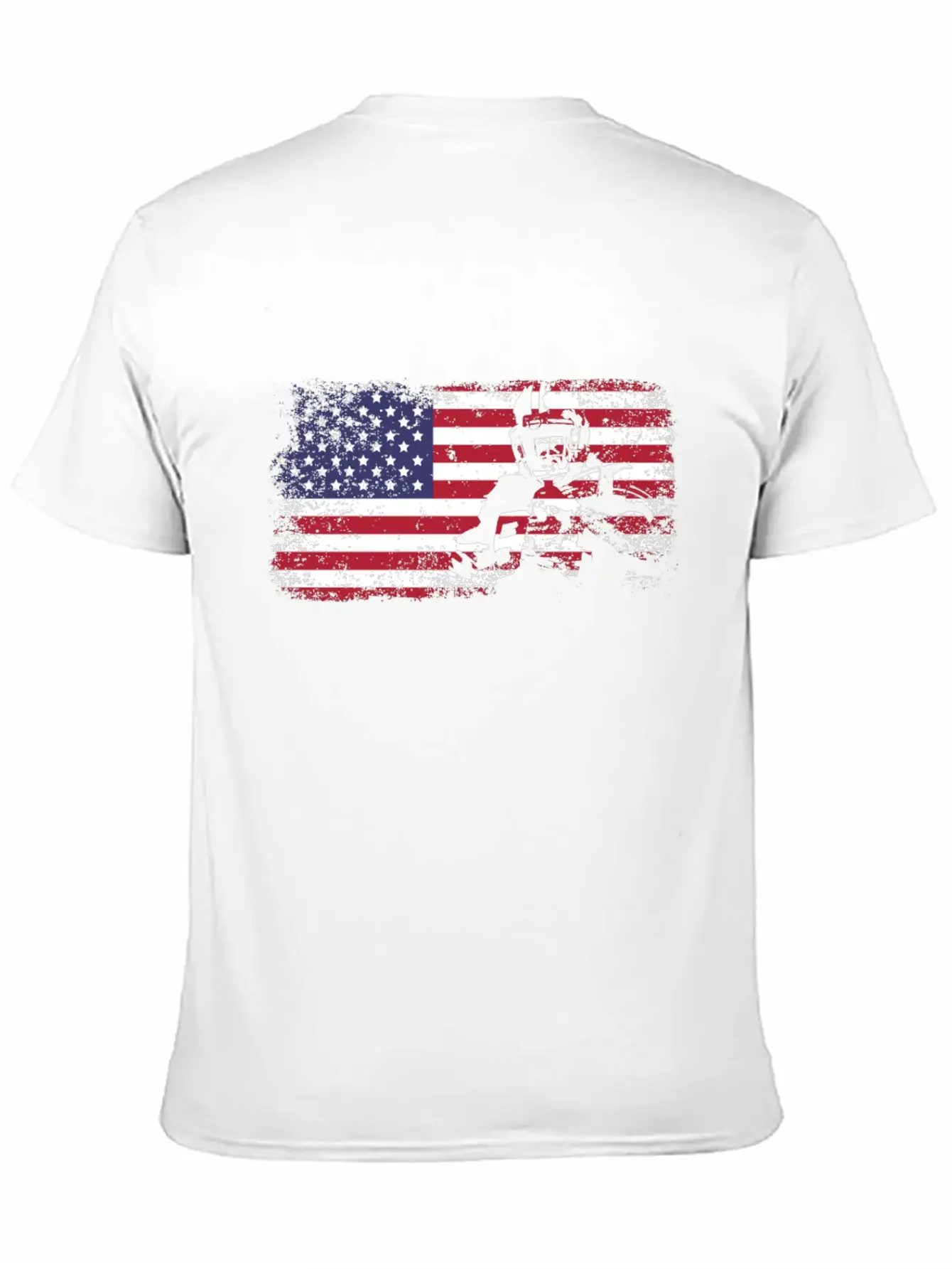 American Flag Football Basic Graphic T-Shirt ¨C Daily Comfort In Soft Cotton