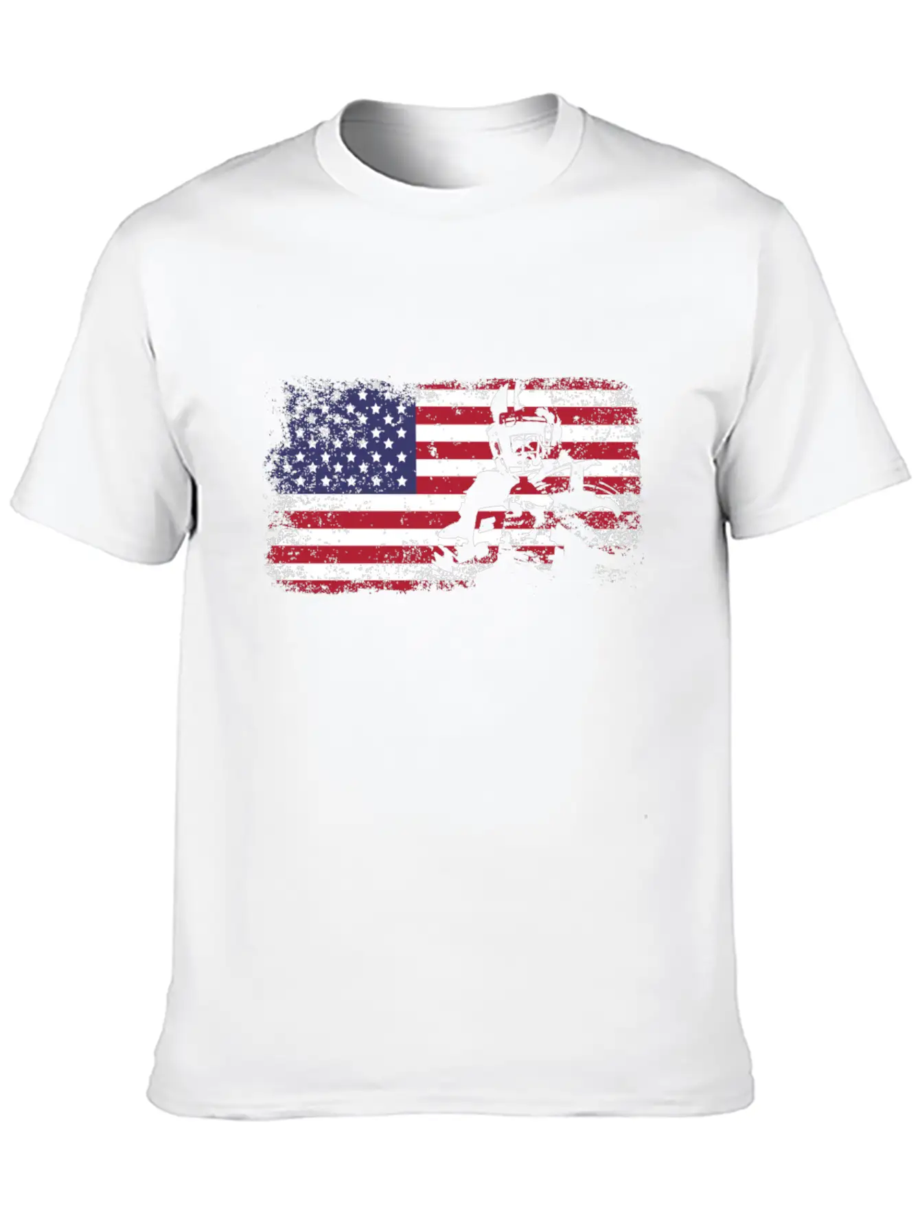 American Flag Football Basic Graphic T-Shirt ¨C Daily Comfort In Soft Cotton
